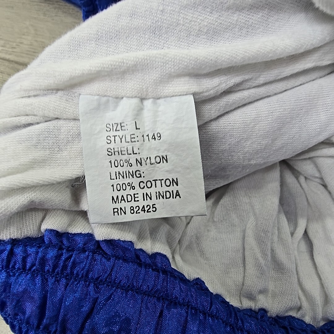 Vtg Basic Rituals Nautical Patriotic Blue Nylon Jacket & Pant Track Suit – Sz L