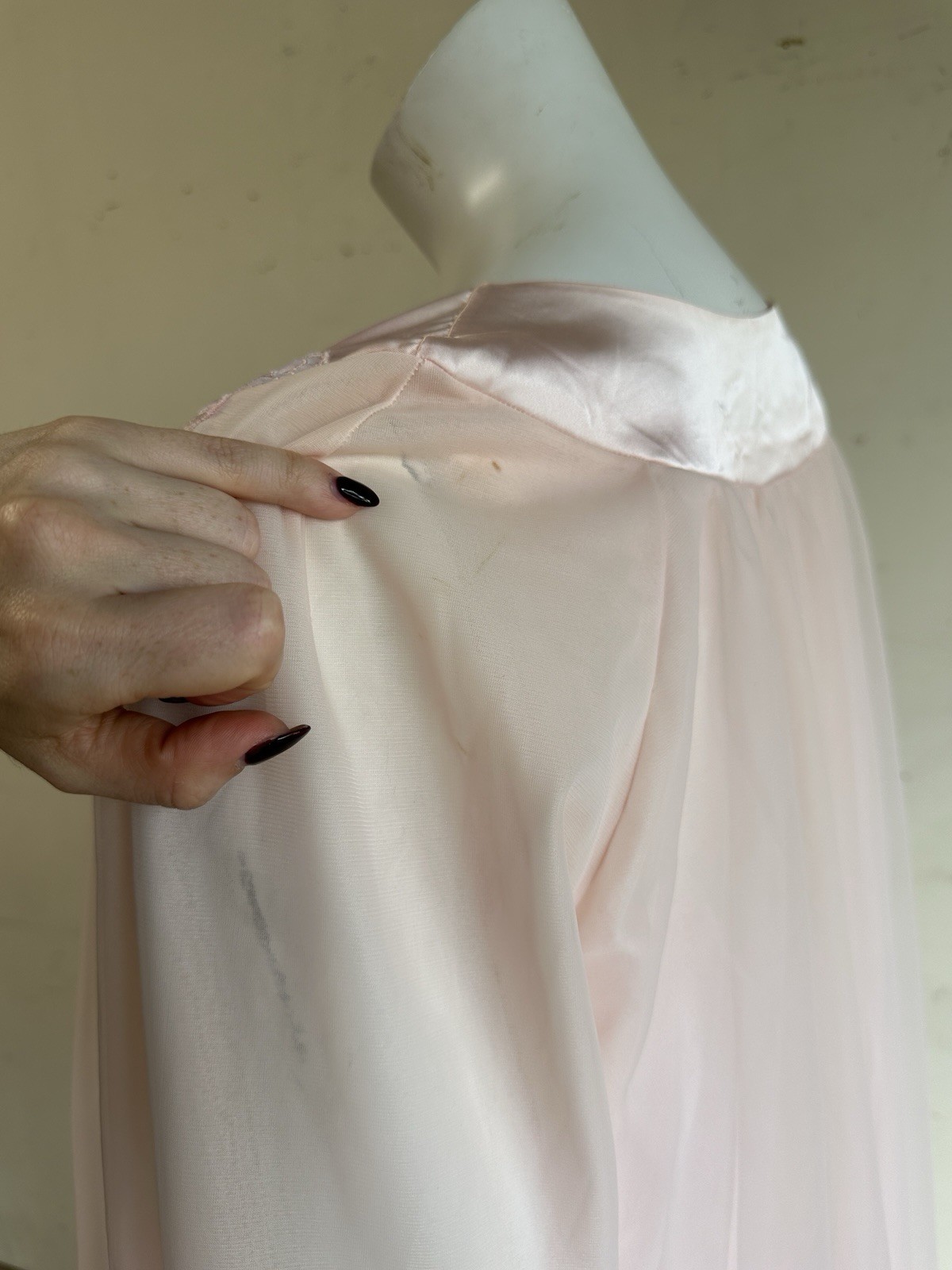 1960s Gossard Artemis Peignoir Robe Layered Chiffon Set Boudoir Old Hollywood