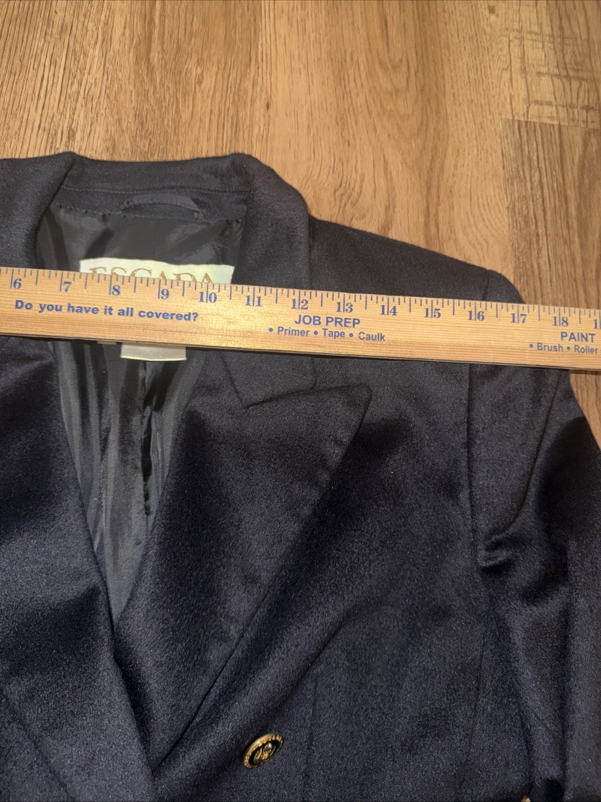 Escada Margaretha Ley Angora Wool Double Breasted Blazer Jacket Old Money Look