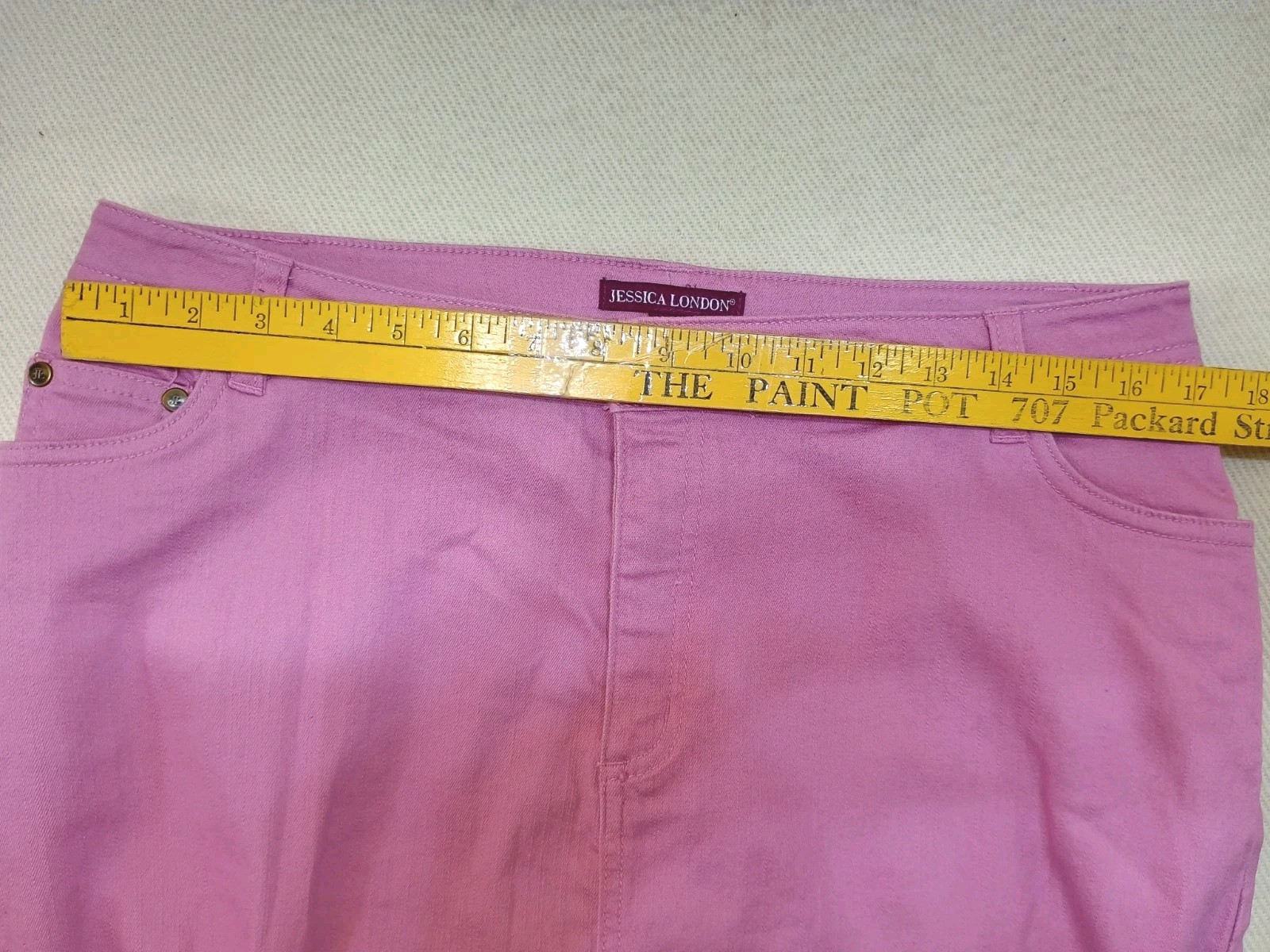 Jessica London Stretch Pencil Skirt Women&rsquo;s Sz 12 Lavendar Pencil 34&Prime;W 23&Prime;L