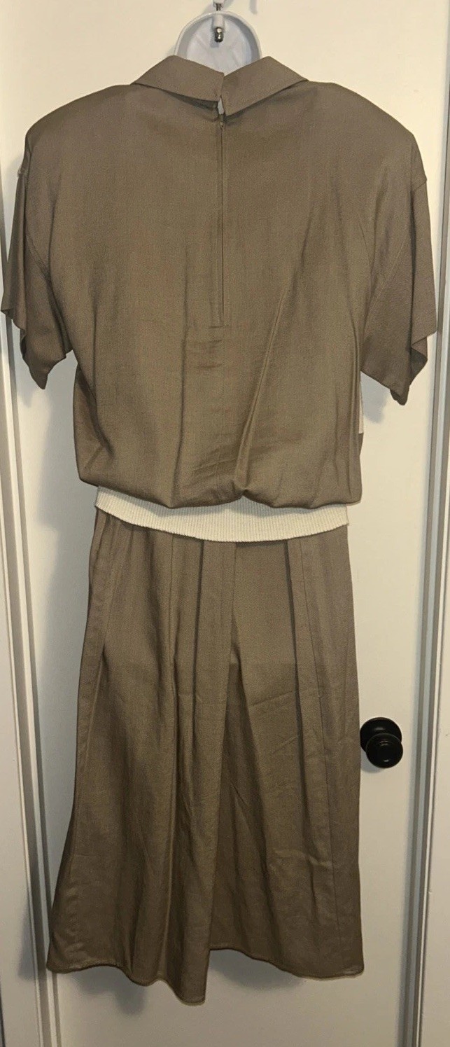 Vintage Donna Morgan For Non Stop Two Piece Sailor Inspired Dress 29.5” Waist