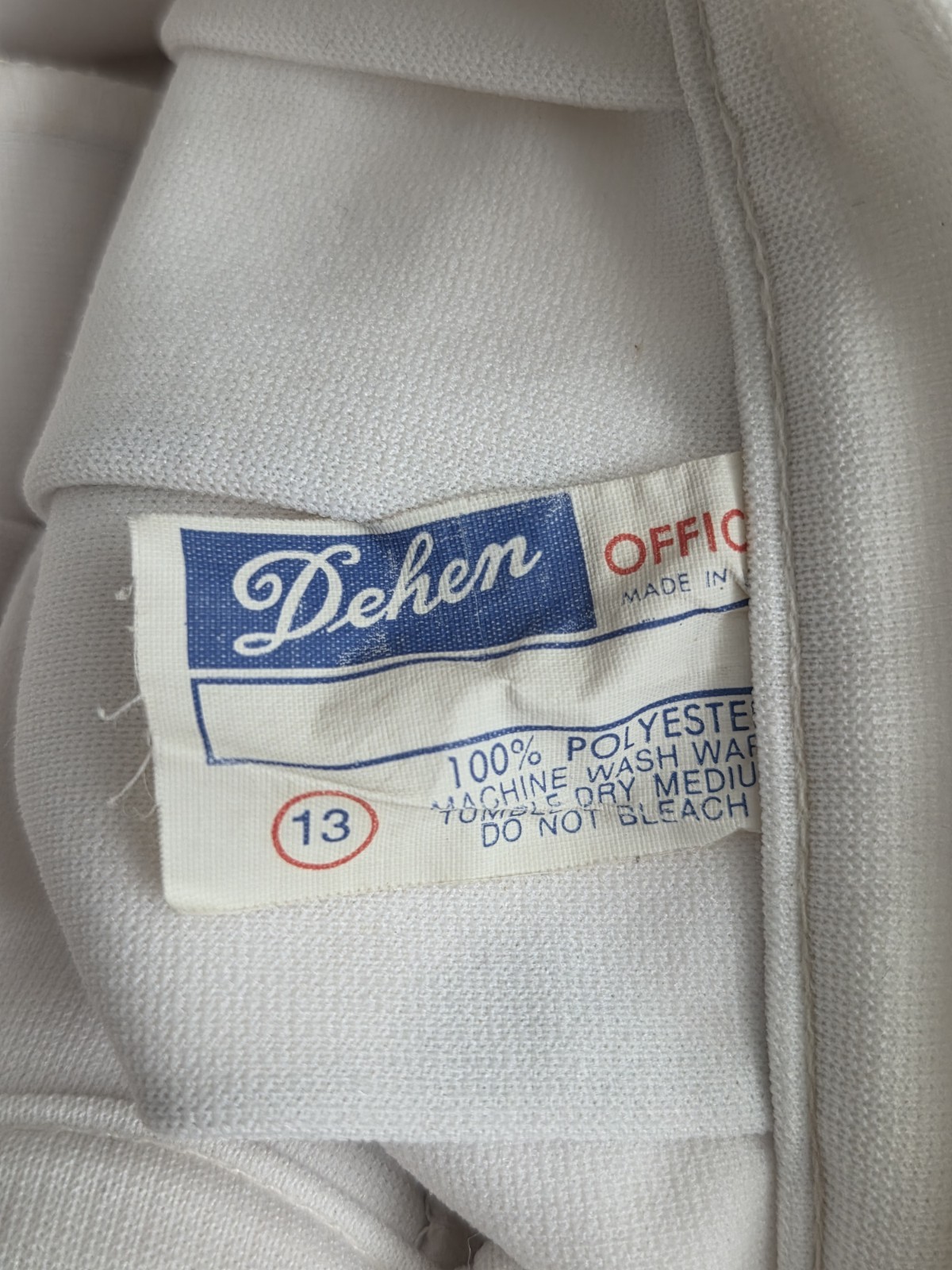 Vtg 70s 80s Dehen Knitting Co Cheerleader Skirt Sz 13 & Top Sz 36 USA Polyester
