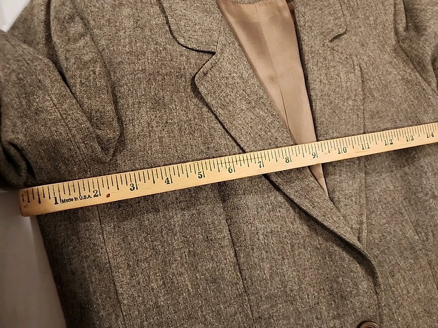 Vtg Miss Pendleton Suit Pant Jacket Set 100% Pure Virgin Wool Tweed Woolen Mills
