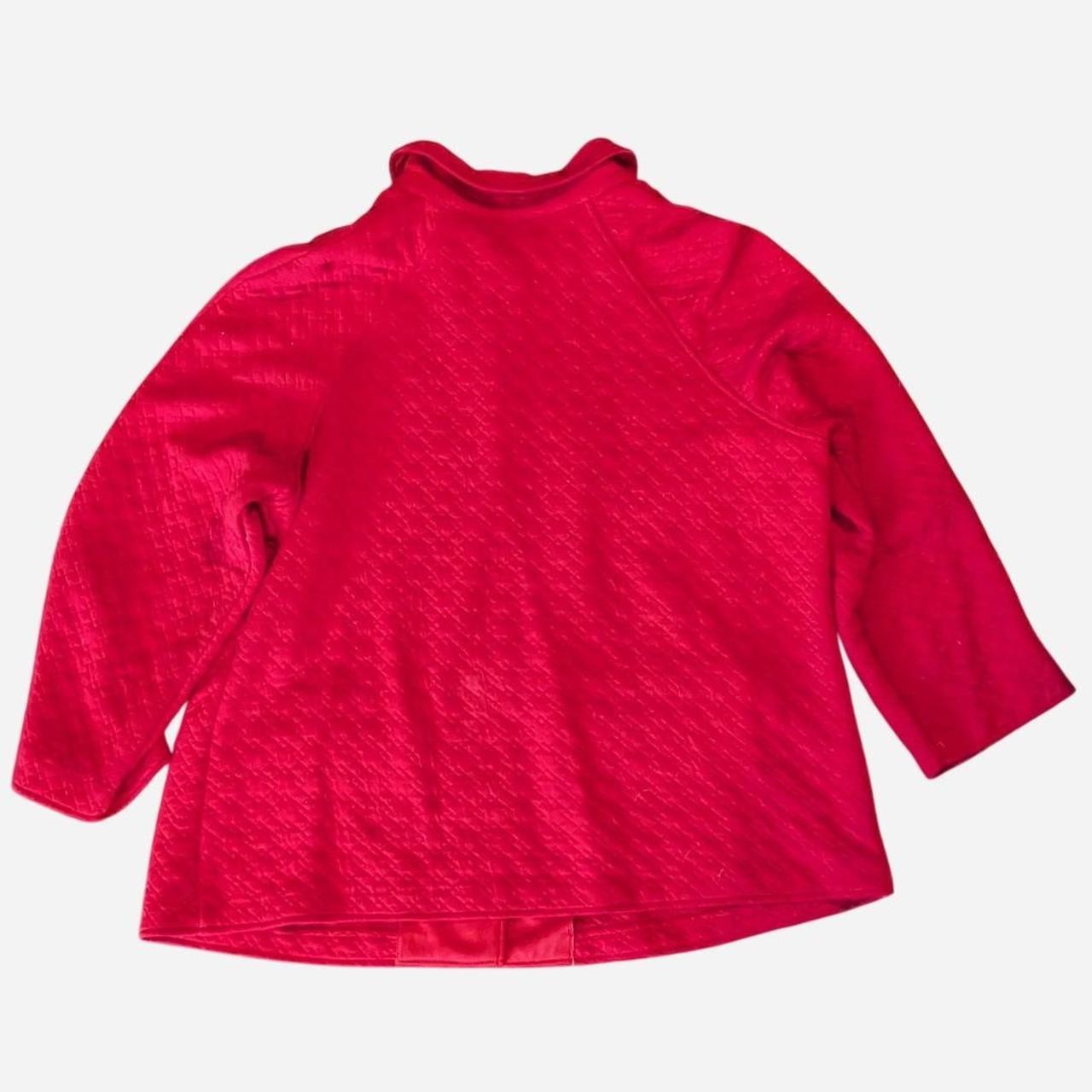 VTG Vintage 90s Cozy Red quilted button-up jacket 3XL