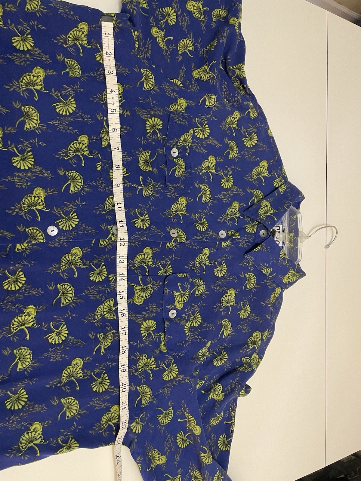 Vintage 1990s Y2K Floral Statement Maximalist Over Sized Silk Blouse Shirt LG