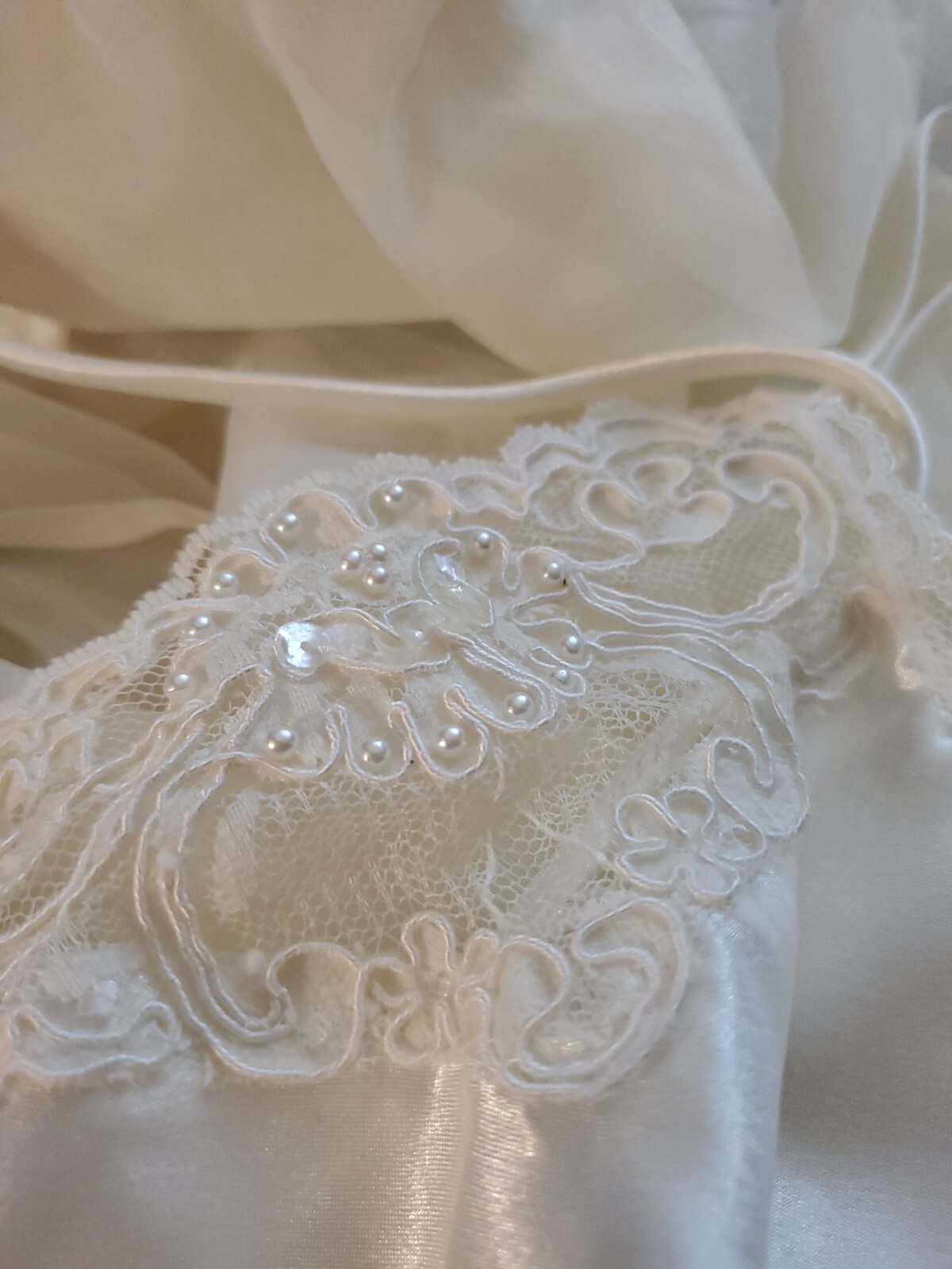 Vintage Val Mode Chiffon Full Flowy Nightgown Negligee Peignoir & Robe Set M/L