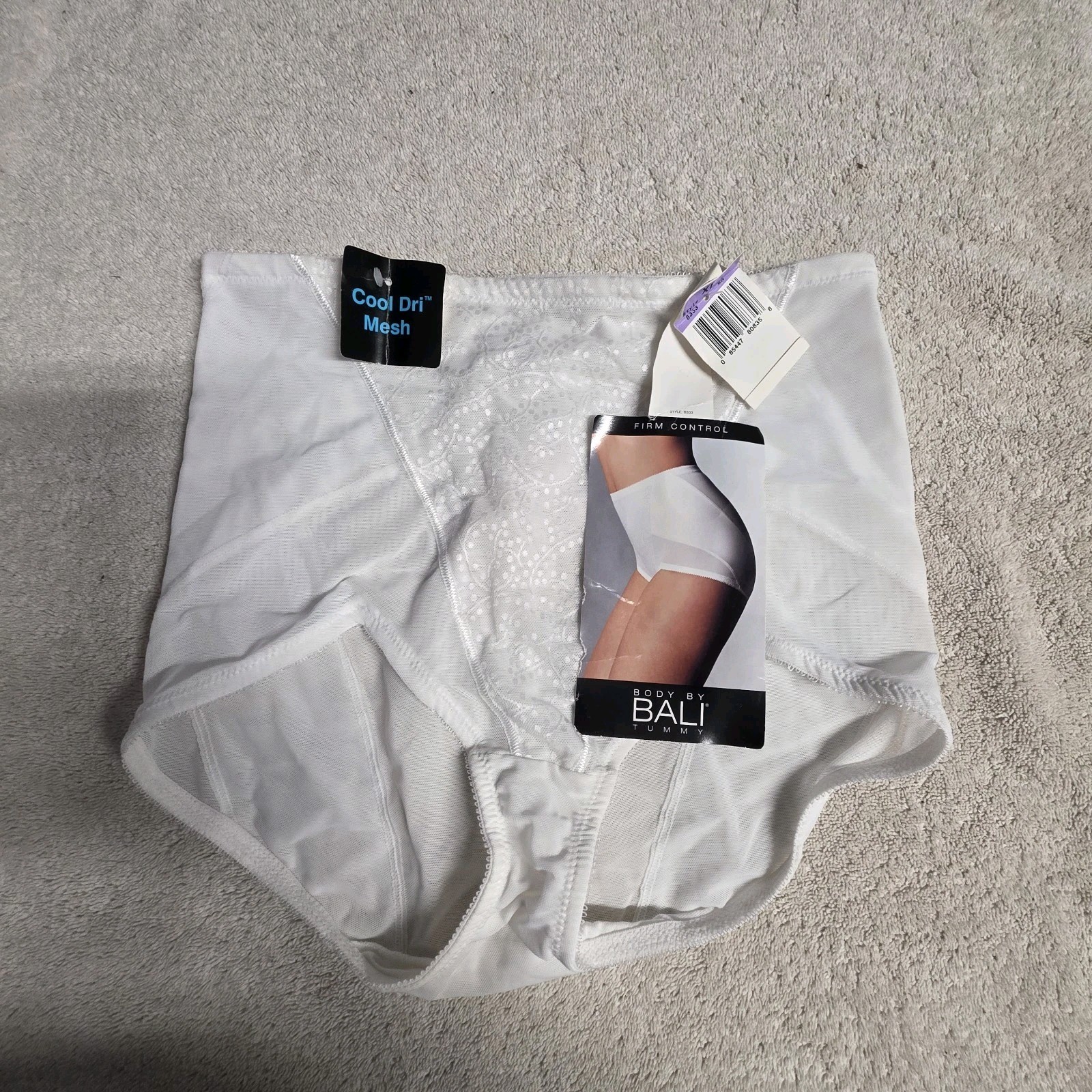 Vintage Body By Bali Tummy Control Shape Wear Brief White Sz XL NWT