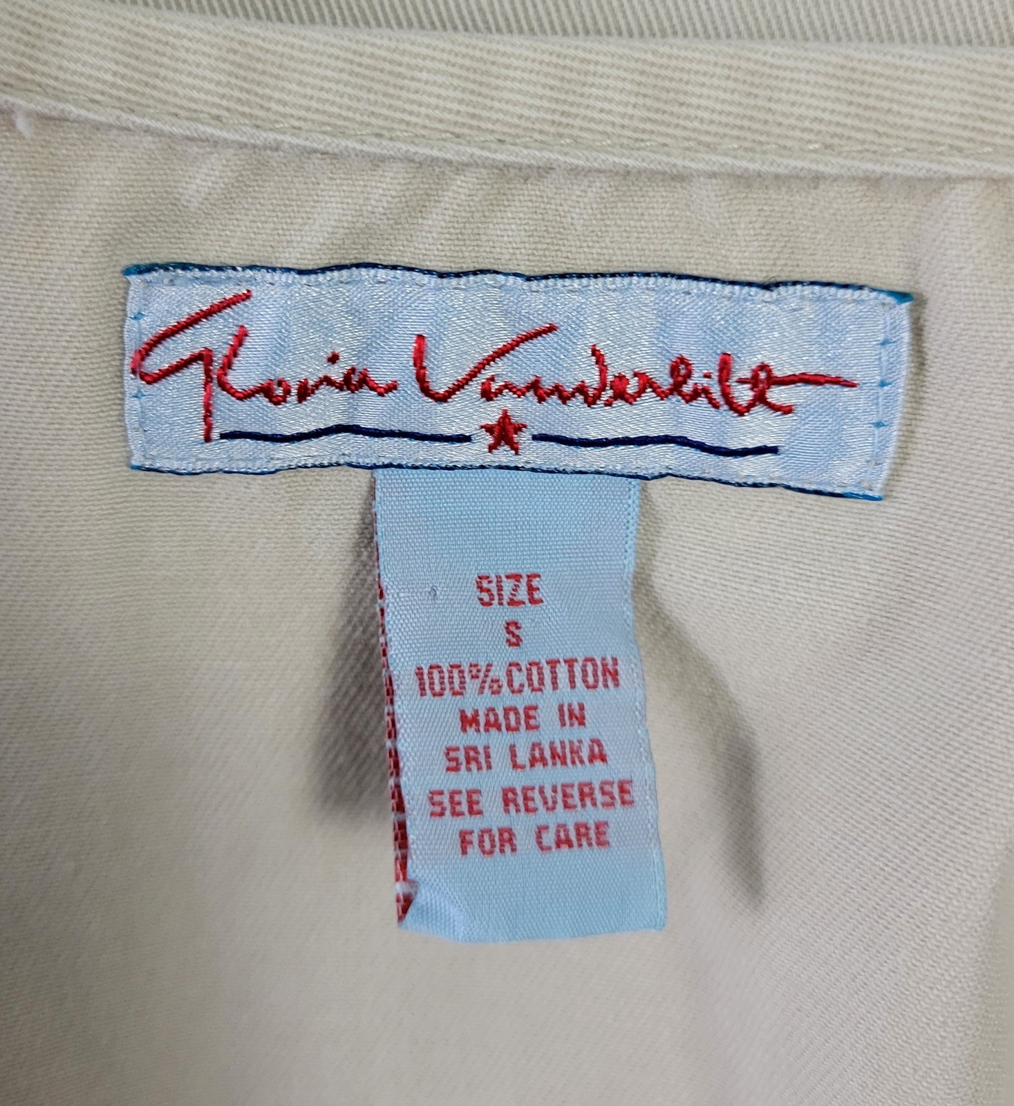 Vintage Gloria Vanderbilt Khaki Button Down Sheath Dress w Pockets Size S