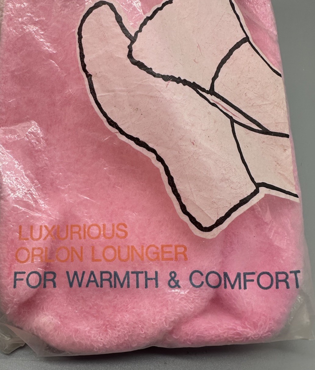 VTG Bootie Socks Womens Pink Downy Soft Puffs Made USA Size 8.5-11 New Old Stock