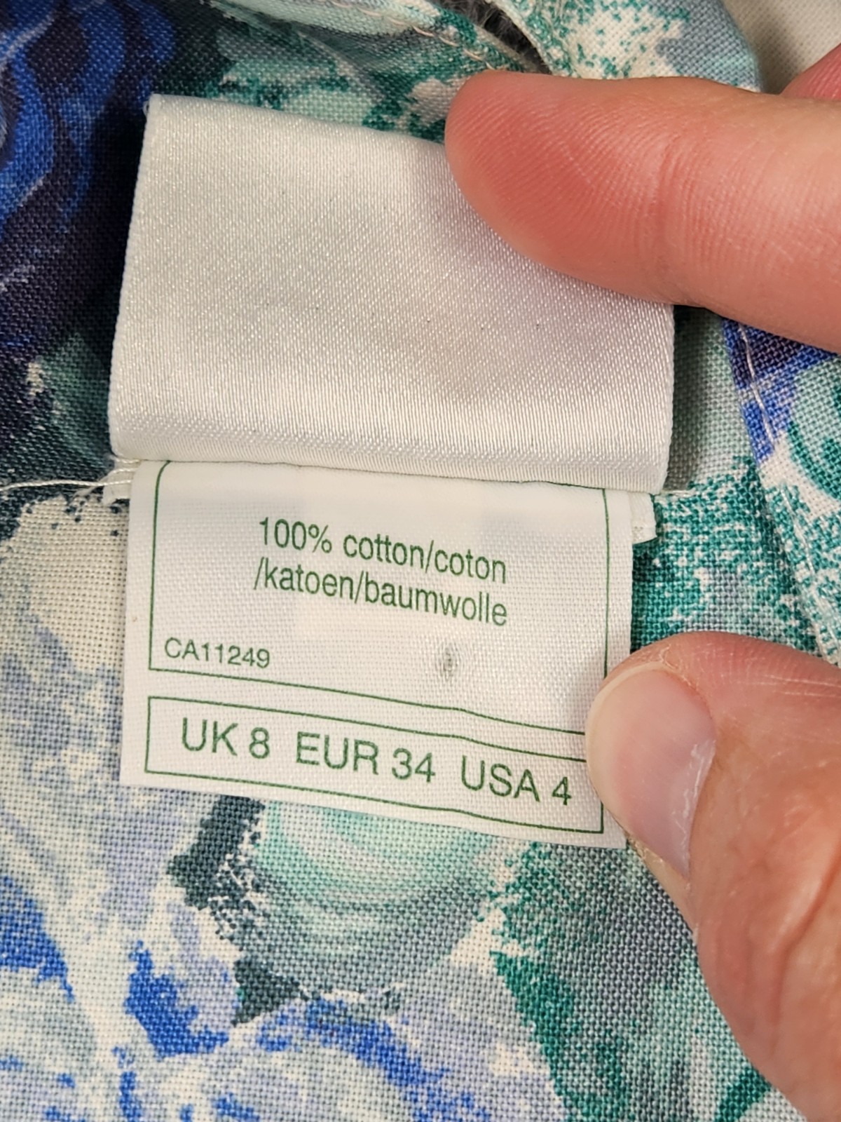 Vintage Laura Ashley Dress Size 4 Blue White Floral Cottagecore Sweetheart