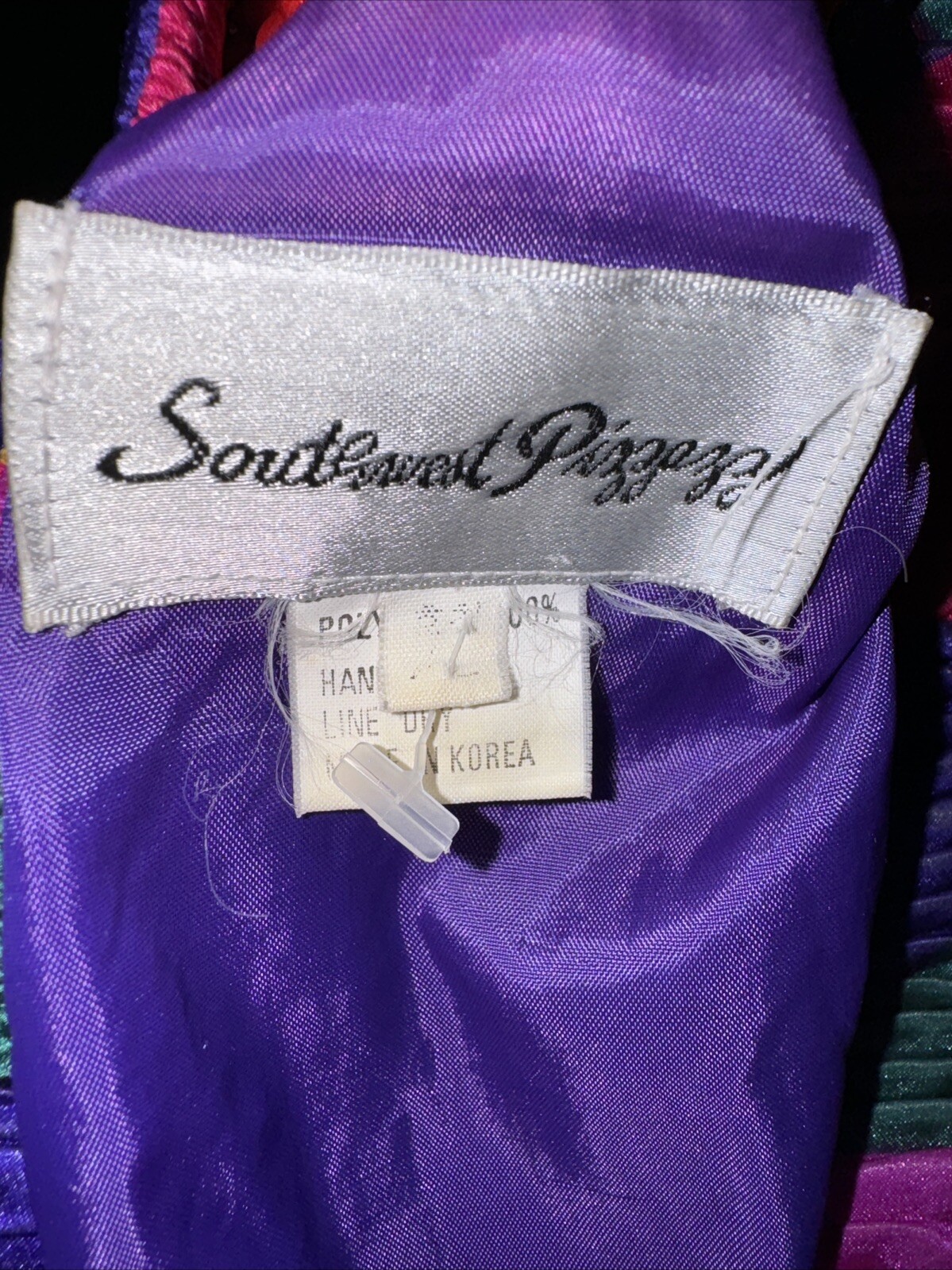 Vintage 90’s Southwest Pizzazz Women&rsquo;s Colorful Polyester Bomber Jacket XL?