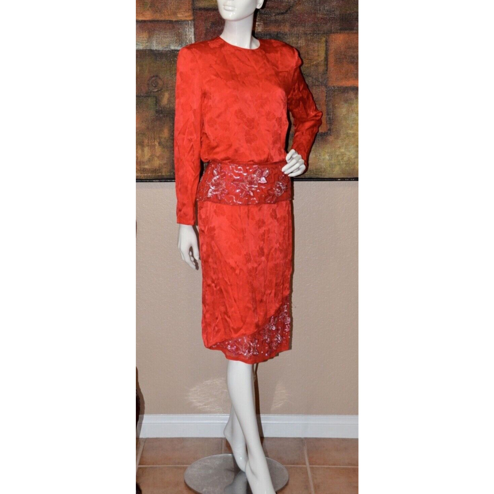 Judy Hornby Vintage OLD HOLLYWOOD GLAM GREAT GATSBY Designer Dress Size 10 NEW!