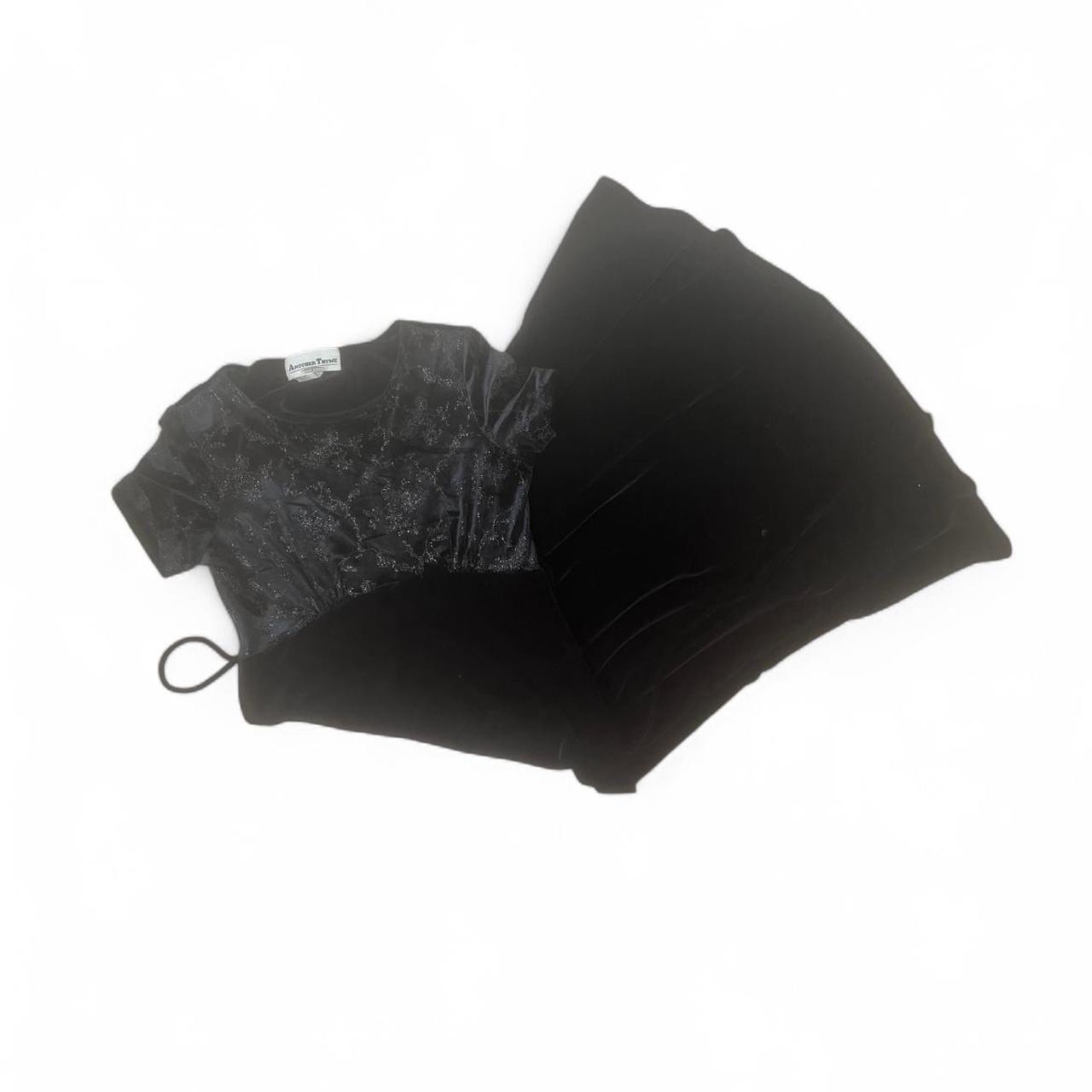 another thyme vintage black velvet dress