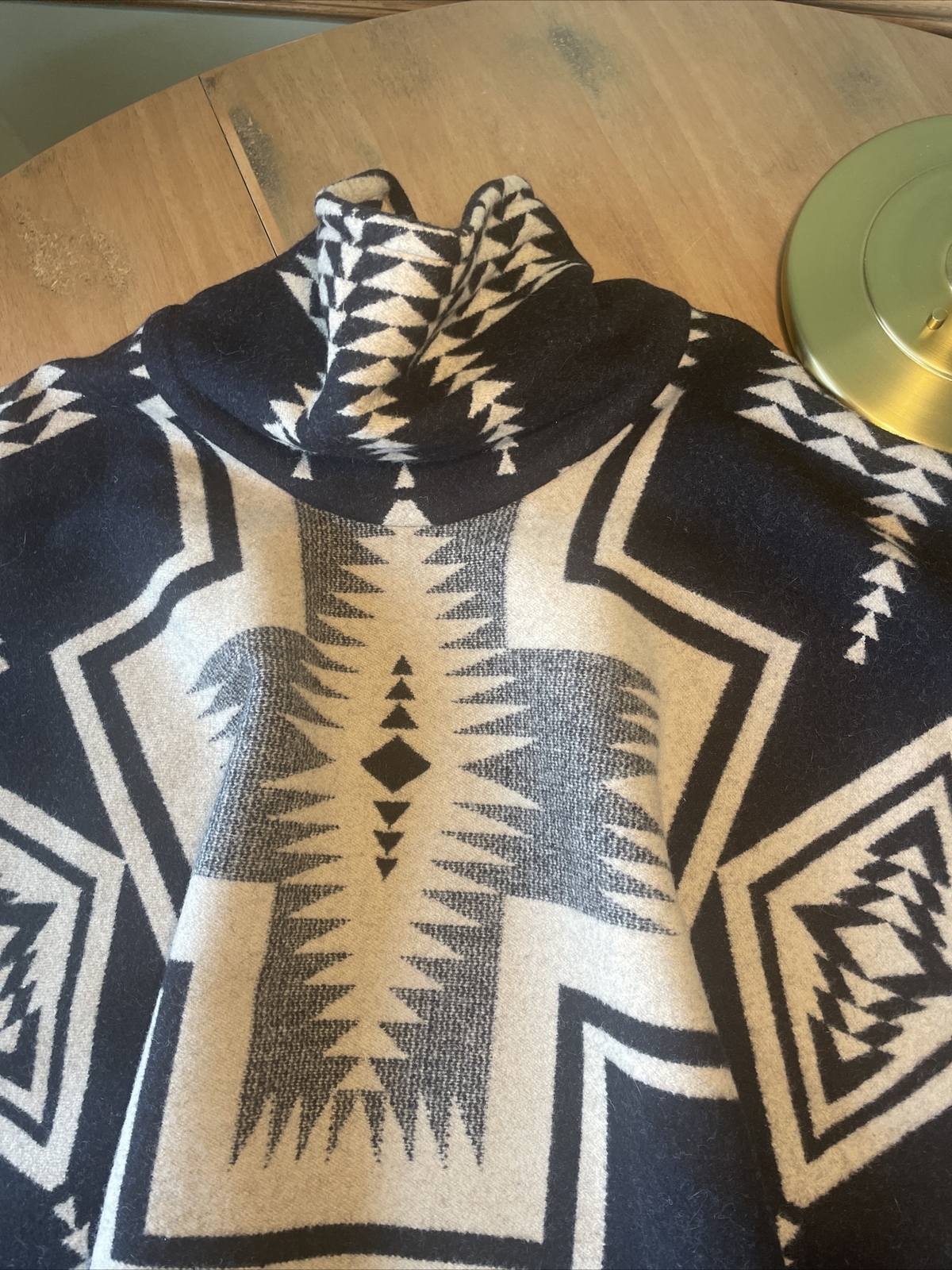 131 PENDLETON Harding wool poncho Portland Collection one size Penobscot Rare