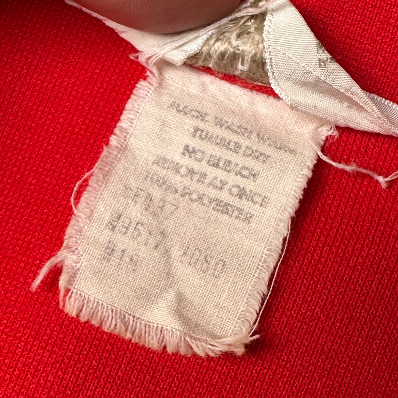 Stockton Vintage Double Knit Polyester Button Down Peak Lapel Red Size Vtg 16