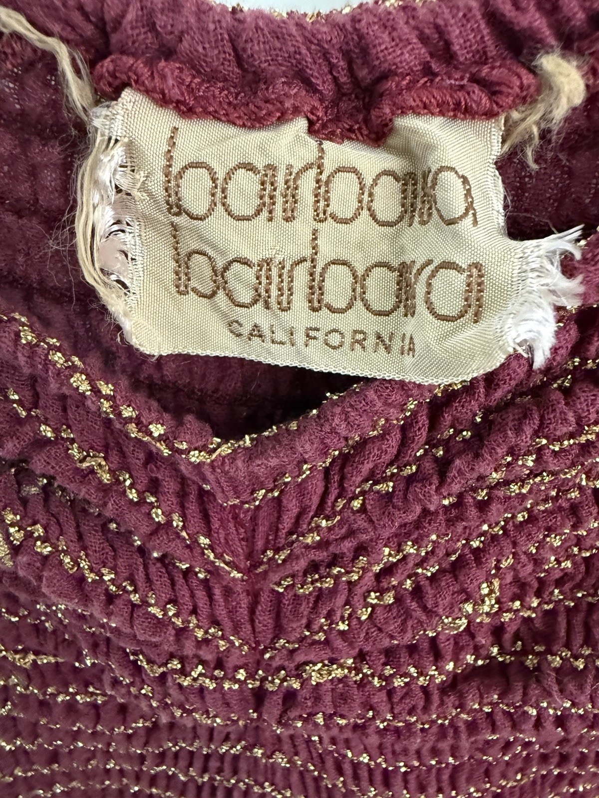 ORIGINAL Vintage Barbara Barbara California Strapless Palazzo Size XS/S 70s/80’s