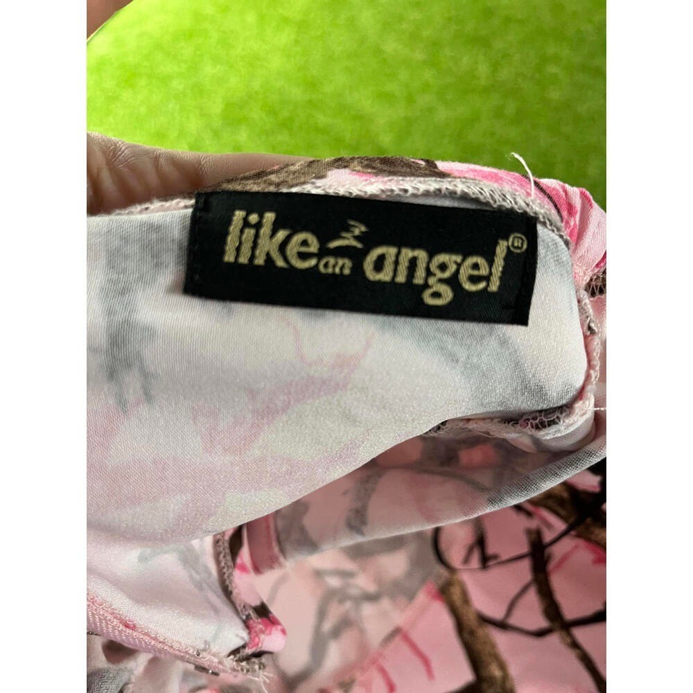 Like An Angel Pink Camouflage Print Corset Top Juniors XL