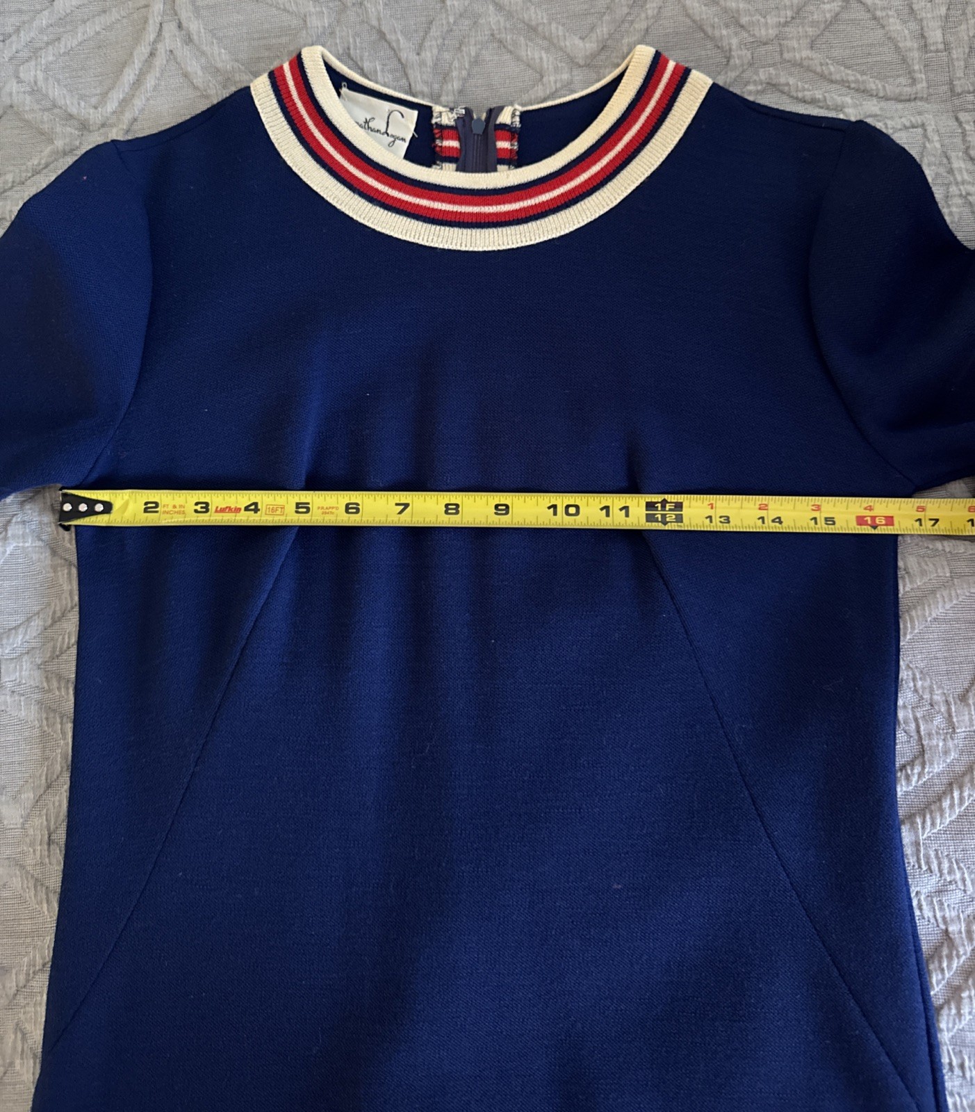 Vtg 60’s JONATHAN LOGAN Mod-Style A-Line Knit Dress Size 9 USA Union Made