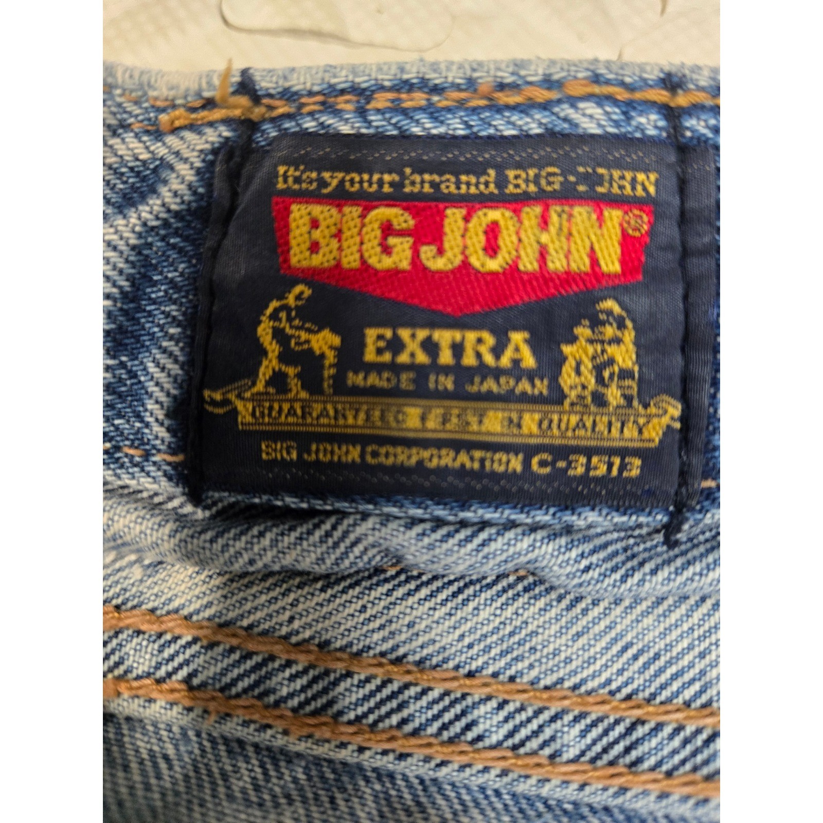 Big John Extra Vintage High Waisted Jeans Blue Medium Wash Made in Japan 25