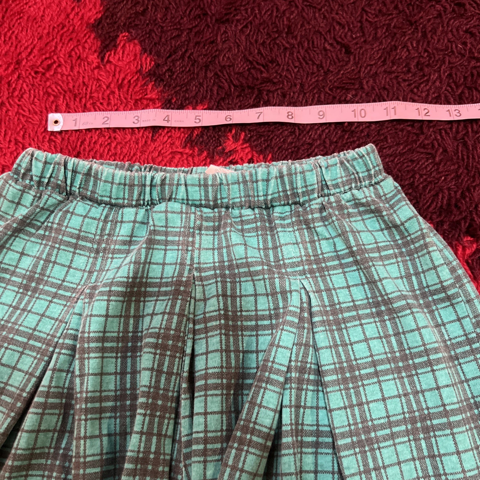 Vintage 80s Classic Gitano Culottes Plaid Shorts Girls XL Or Ladies XS