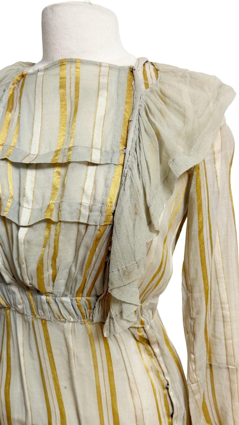 Authentic Edwardian Dress / Tea Dress / Antique Dress / Size Small