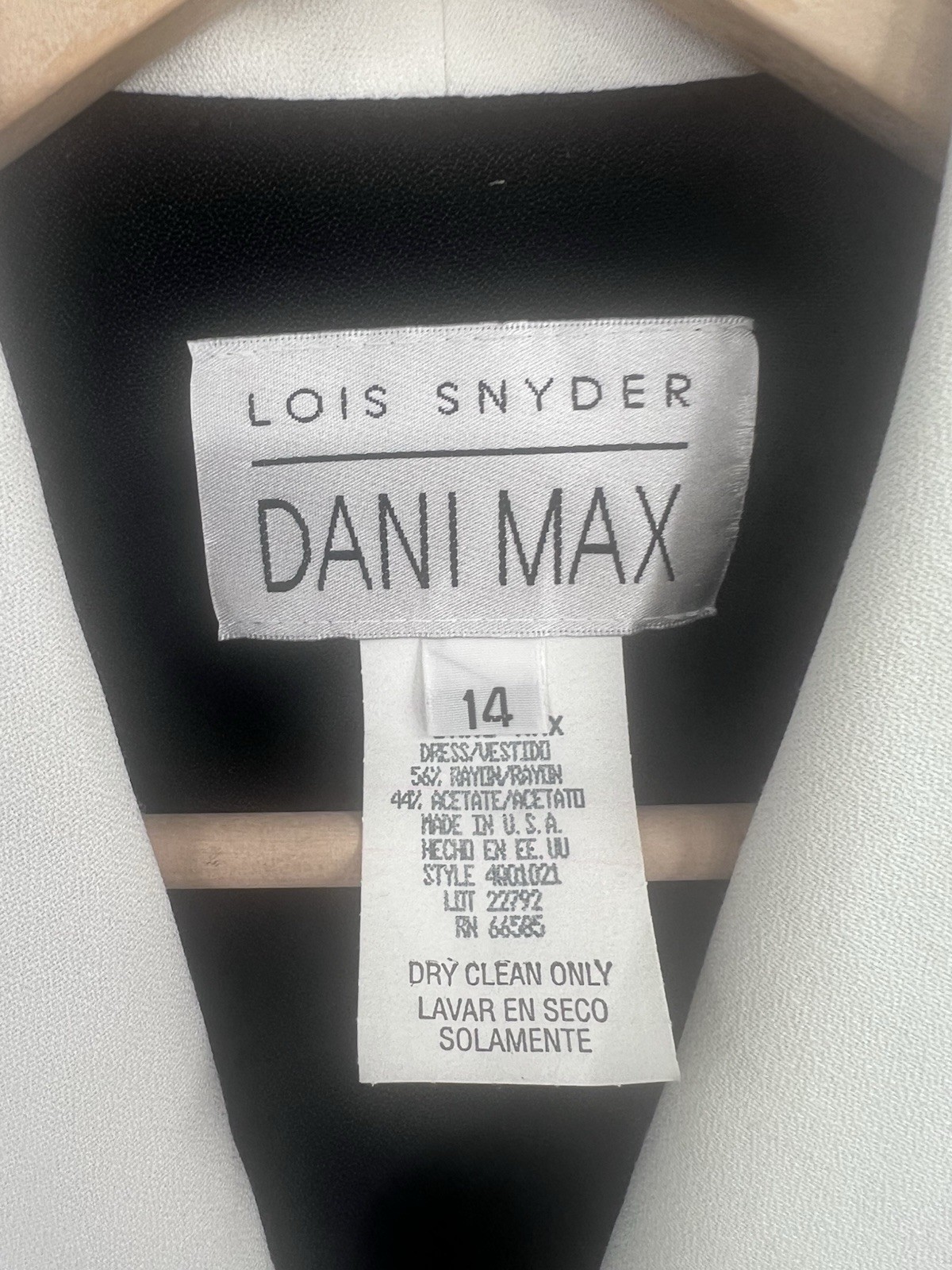 Lois Snyder Dani Max Vintage 90s Tuxedo Double Breasted Sheath Dress 14 Maxi