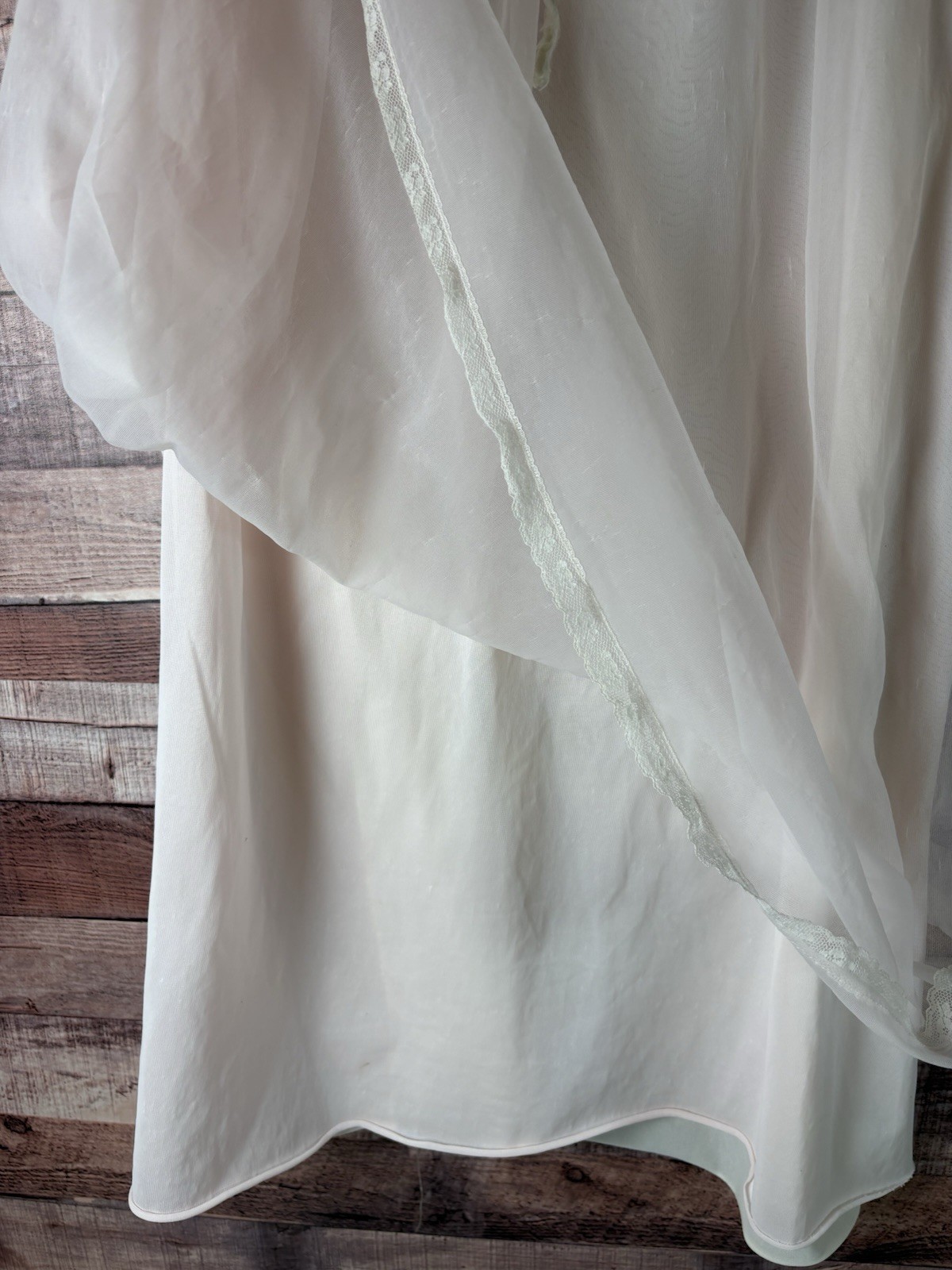 1950-60 Pale Pink Chiffon Babydoll Nightie