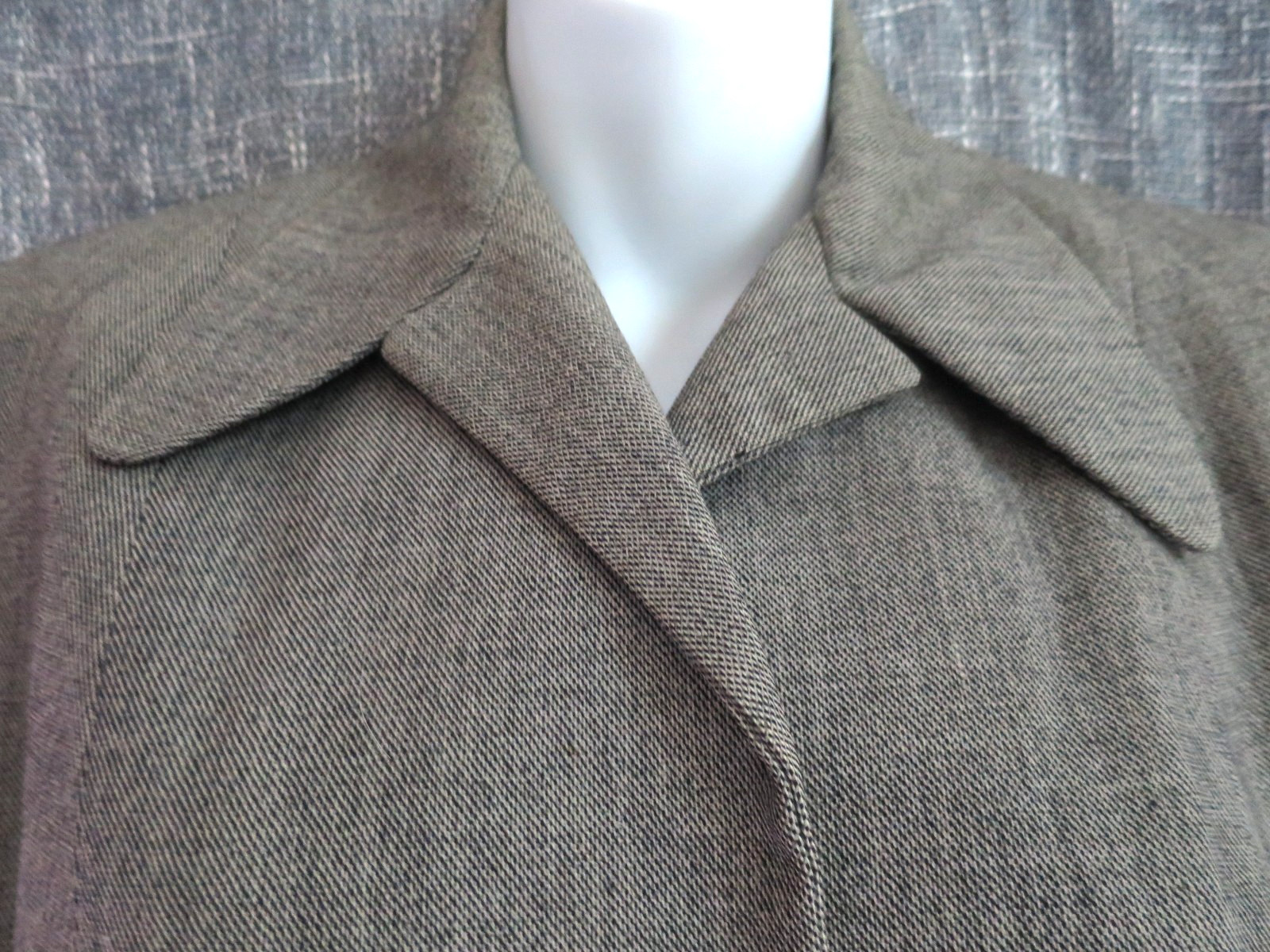 VTG Women&rsquo;s 40s 2 Pc Gray Wool Jacket & Skirt Dress Suit Set 1940s