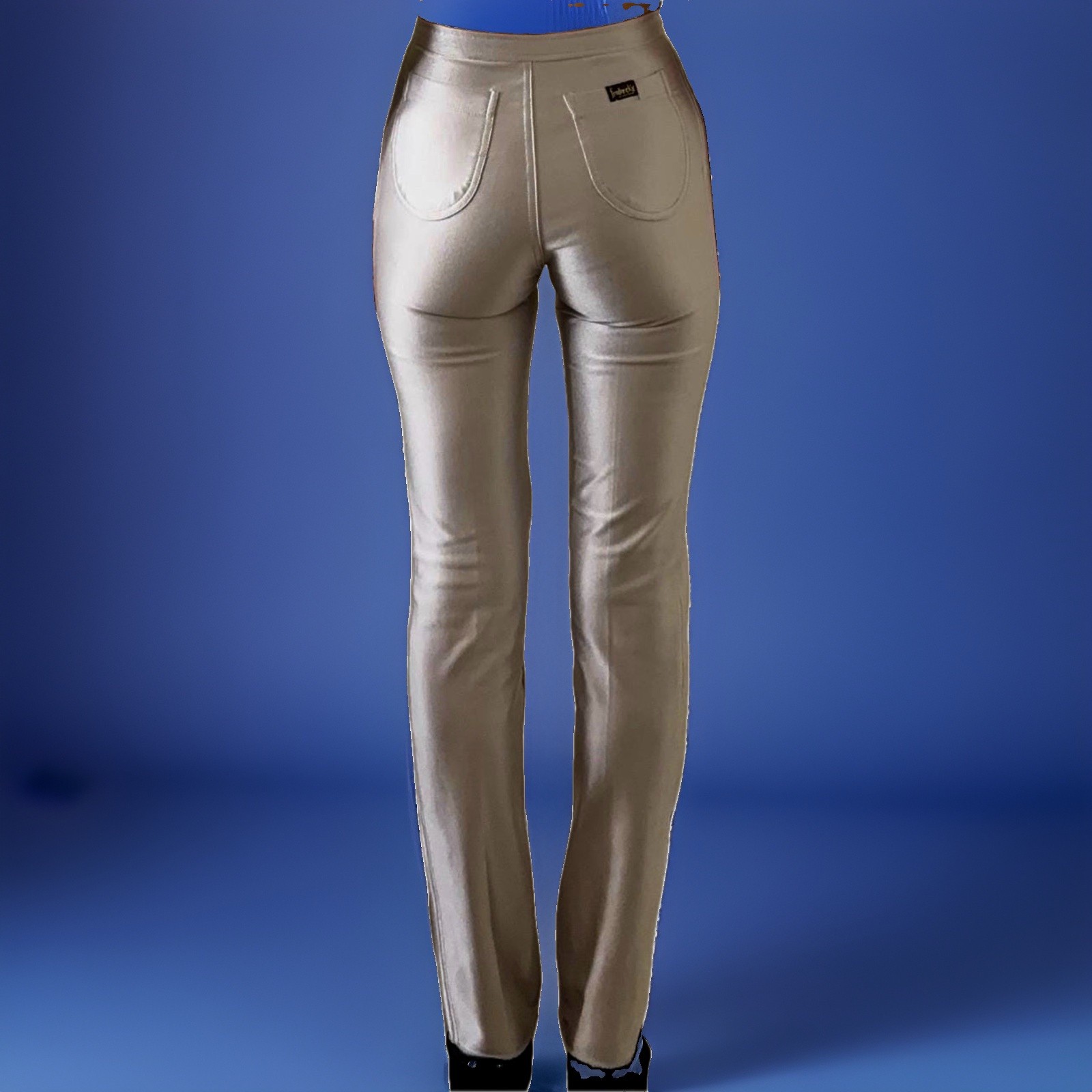 Vintage Frederick’s Of Hollywood Silver Spandex Disco Pants 1980s