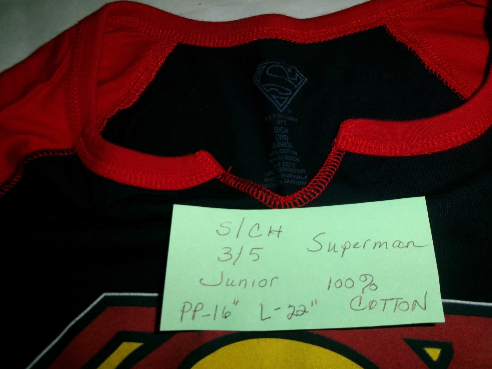 Superman Shirt S/CH 3/5 Small