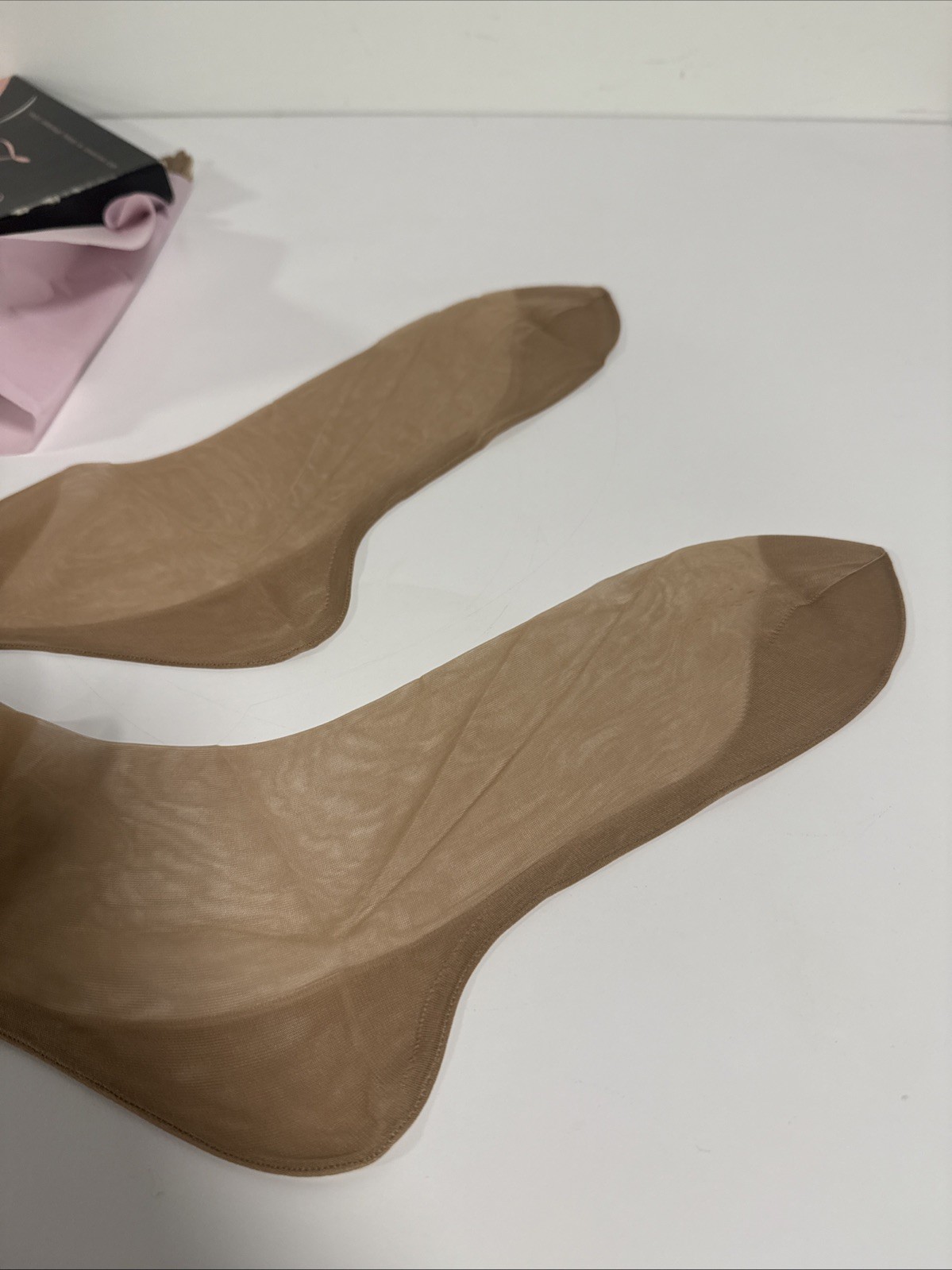 Vintage Mojud Magic-Motion Nylon Stocking Sz 10.5 Lot Of 2 Reinforced Toe