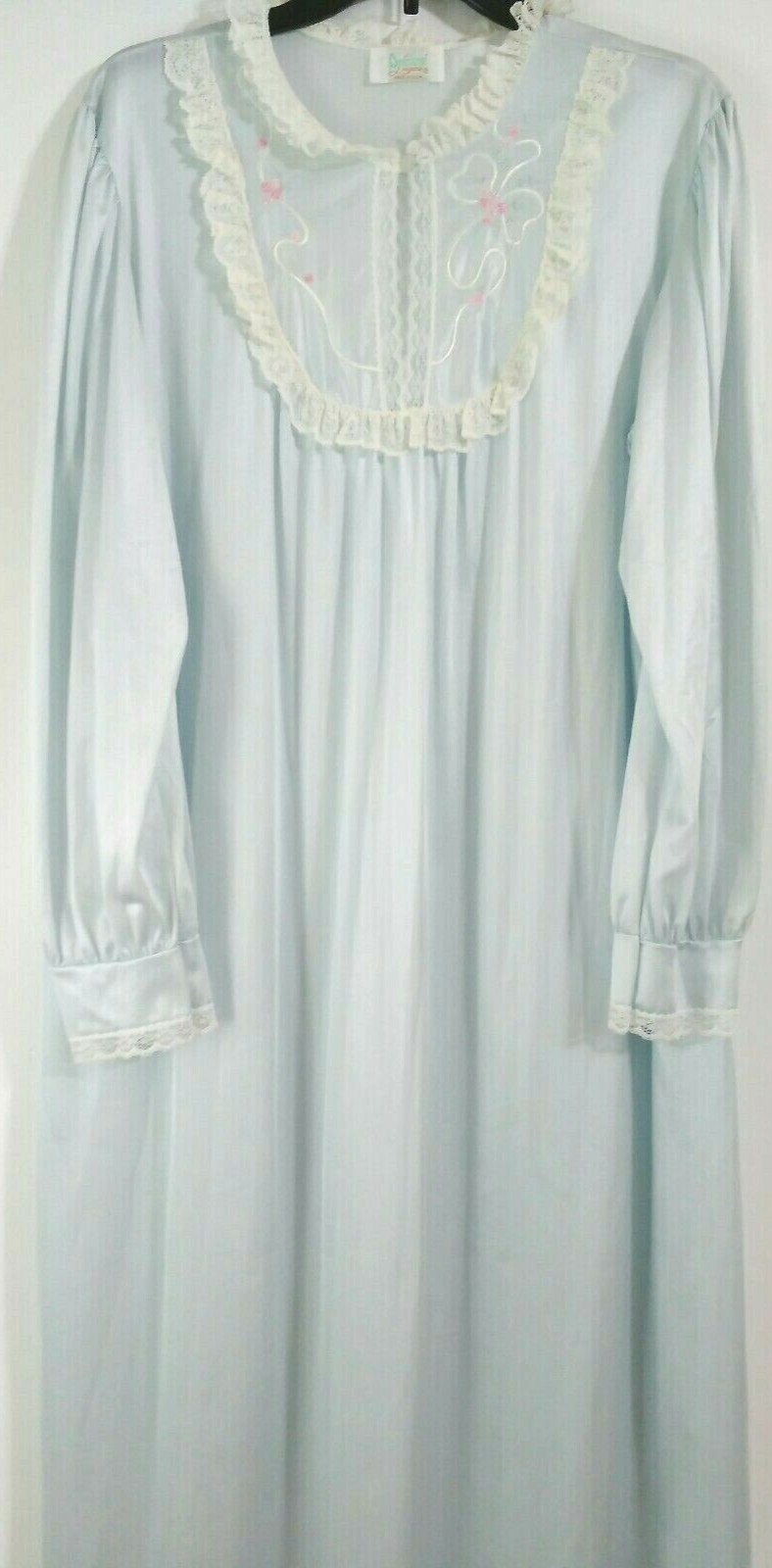 Pinehurst Lingerie Nightgown Negligee Gown Long Blue USA Medium Vintage Women&rsquo;s