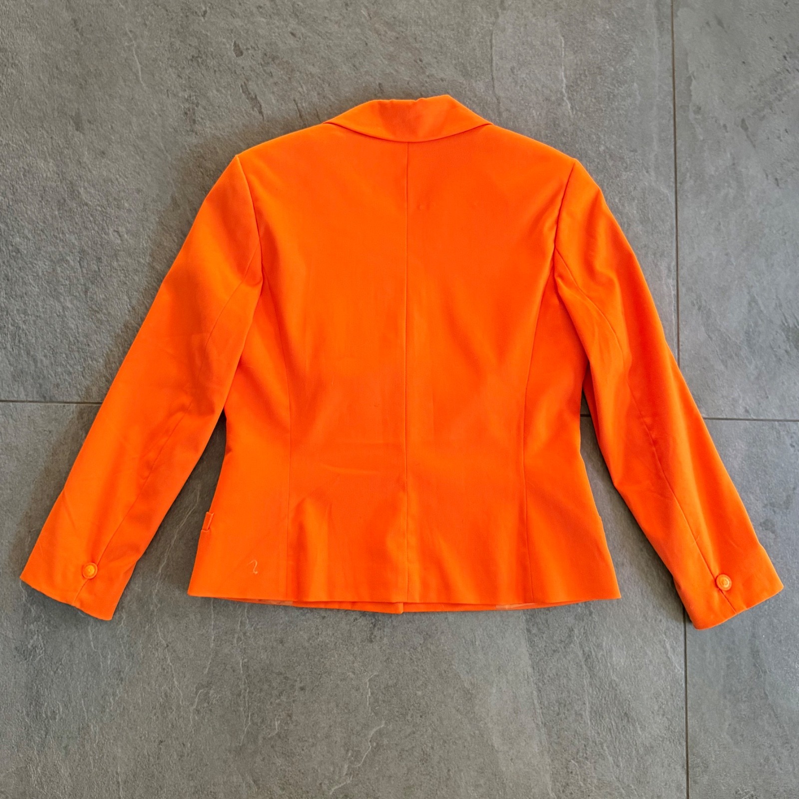 VERSACE JEANS COUTURE orange Blazer 2 button size 42 made in Italy from S/S 1996