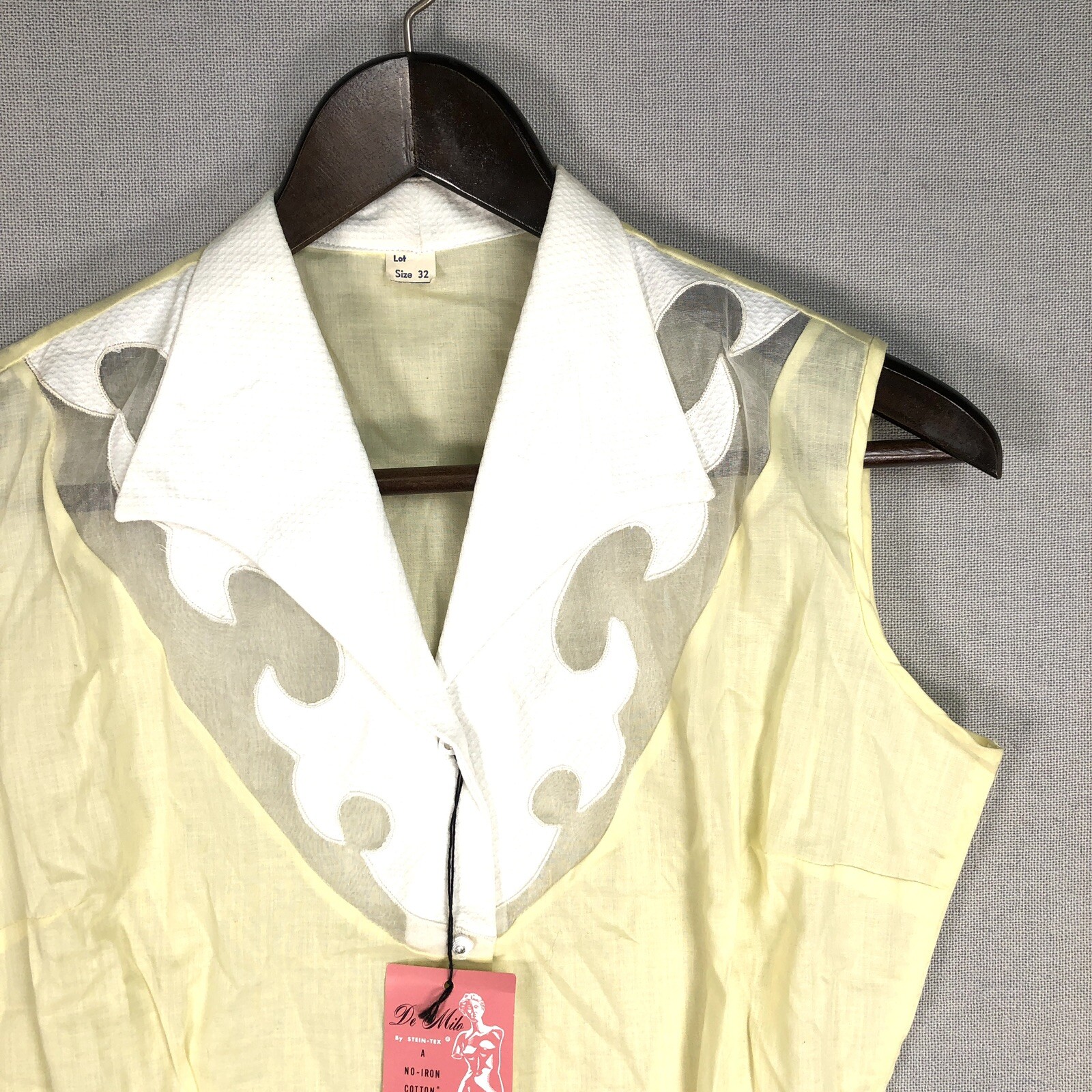 VINTAGE 50s 60s NOS Rockabilly Vest Size Small De Milo Stein-Tex New Womens J23