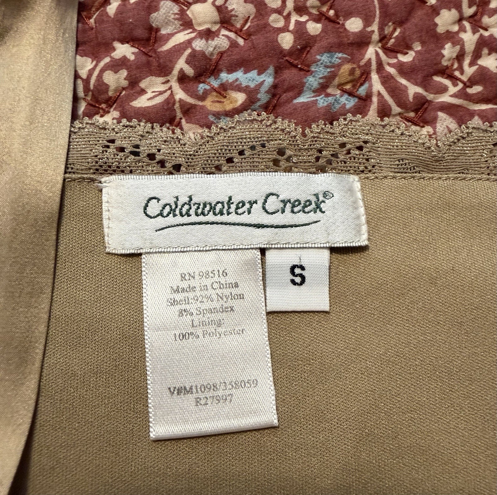2 lace camisoles, one cream color, one taupe, both size small. $20 for both.