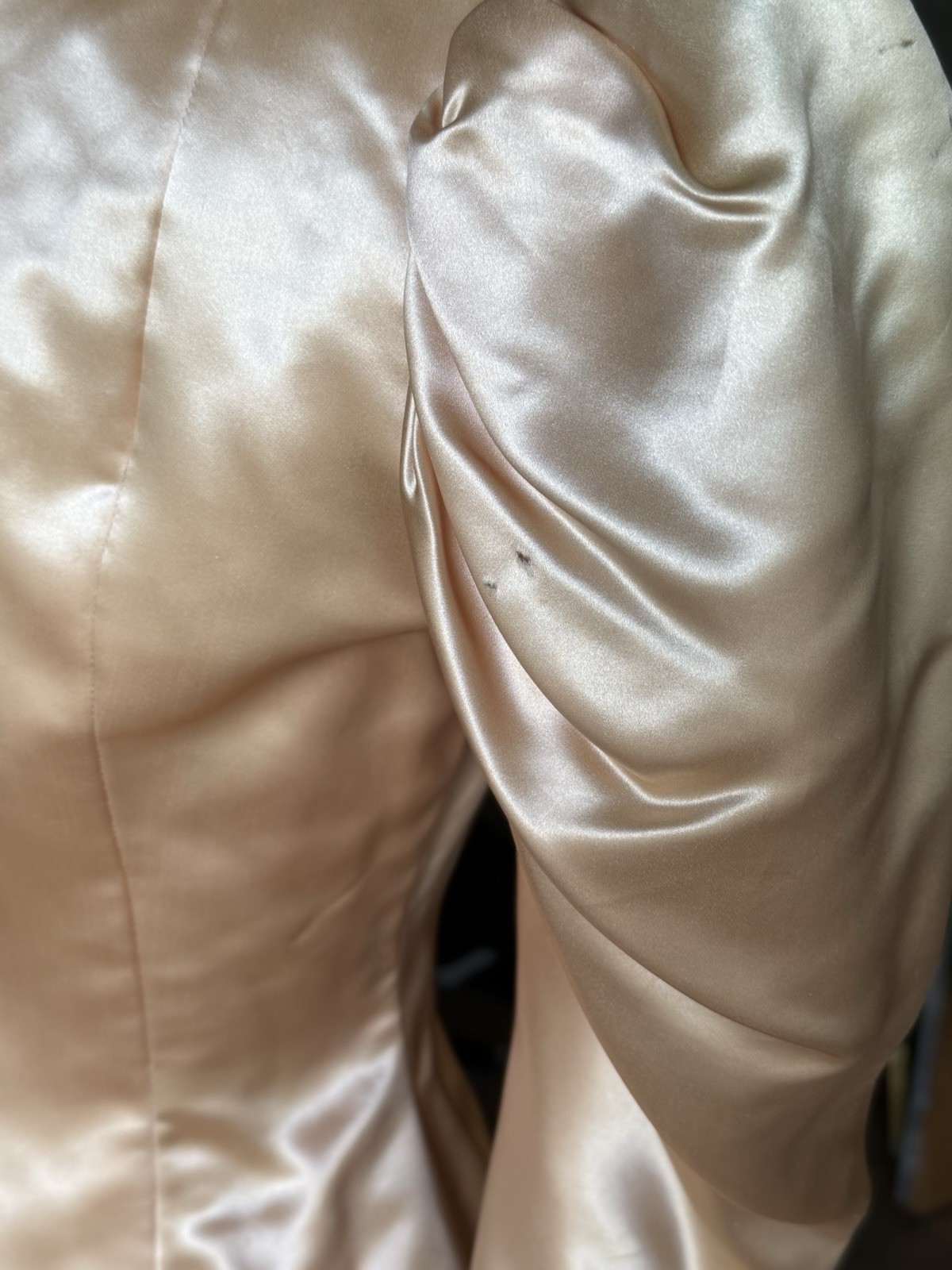 Original Late 1930s Early 1940s Paramount Studios Satin Glamour Gown Dress 30s
