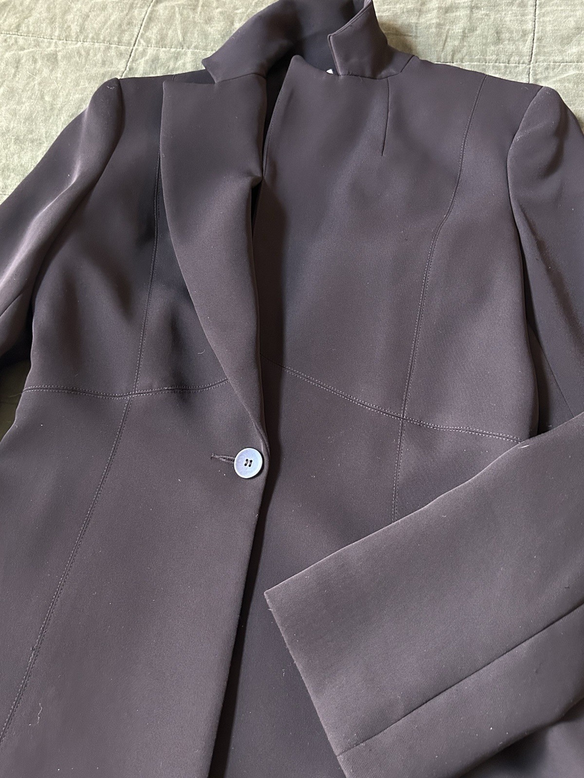 90’s Vintage Blazer Laundry By Shelli Segal Black Jacket sz 4 Made In USA 1995