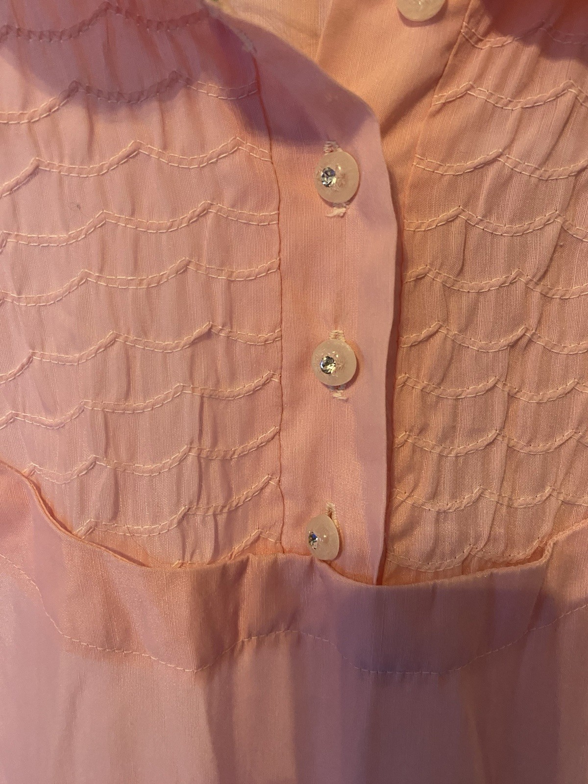 Vicky Vaughn Junior Pink Cotton 50&rsquo;s Style Vintage Dress