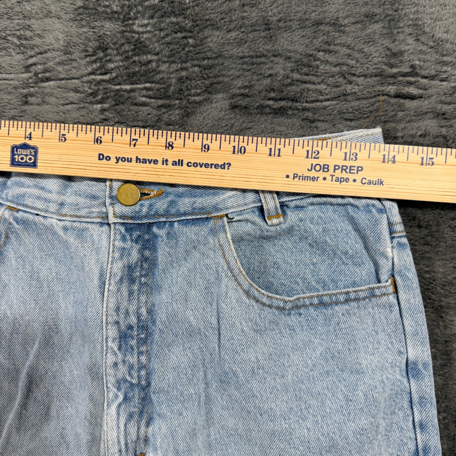 Mixed Blues Vintage High Waisted Light Wash Ankle Zip Jeans Made in USA Size 13
