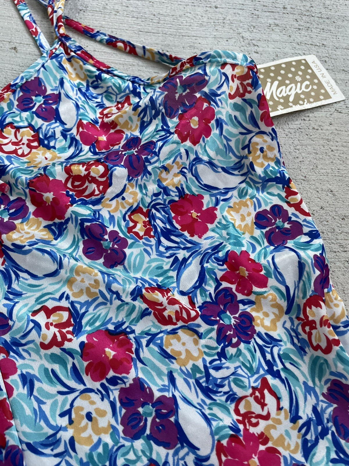 Vintage Deadstock Moonlight Magic Nighty Women’s Lingerie Size L Floral Pajamas