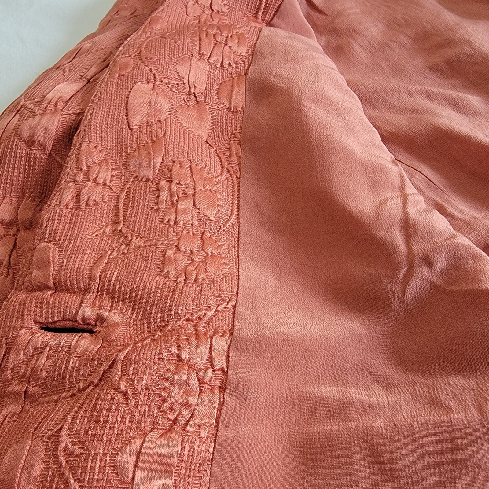Vintage 1970s Anne Klein Blazer Jacket Union Made Orange Salmon Women Size 6