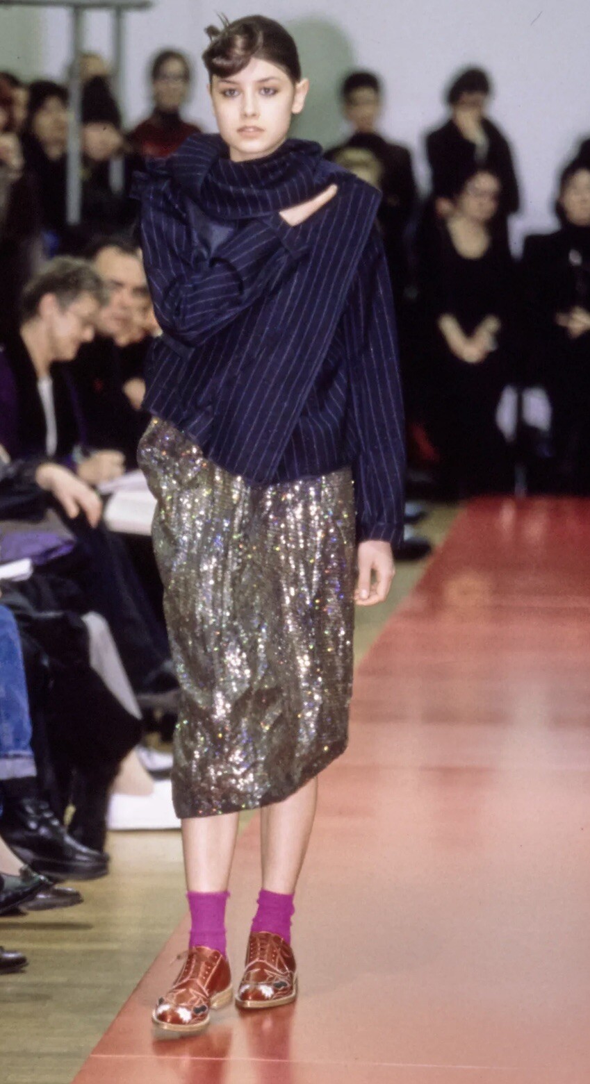Comme Des Garcons 1999 A/W Runway Sequin Sheath Cocktail Evening Dress