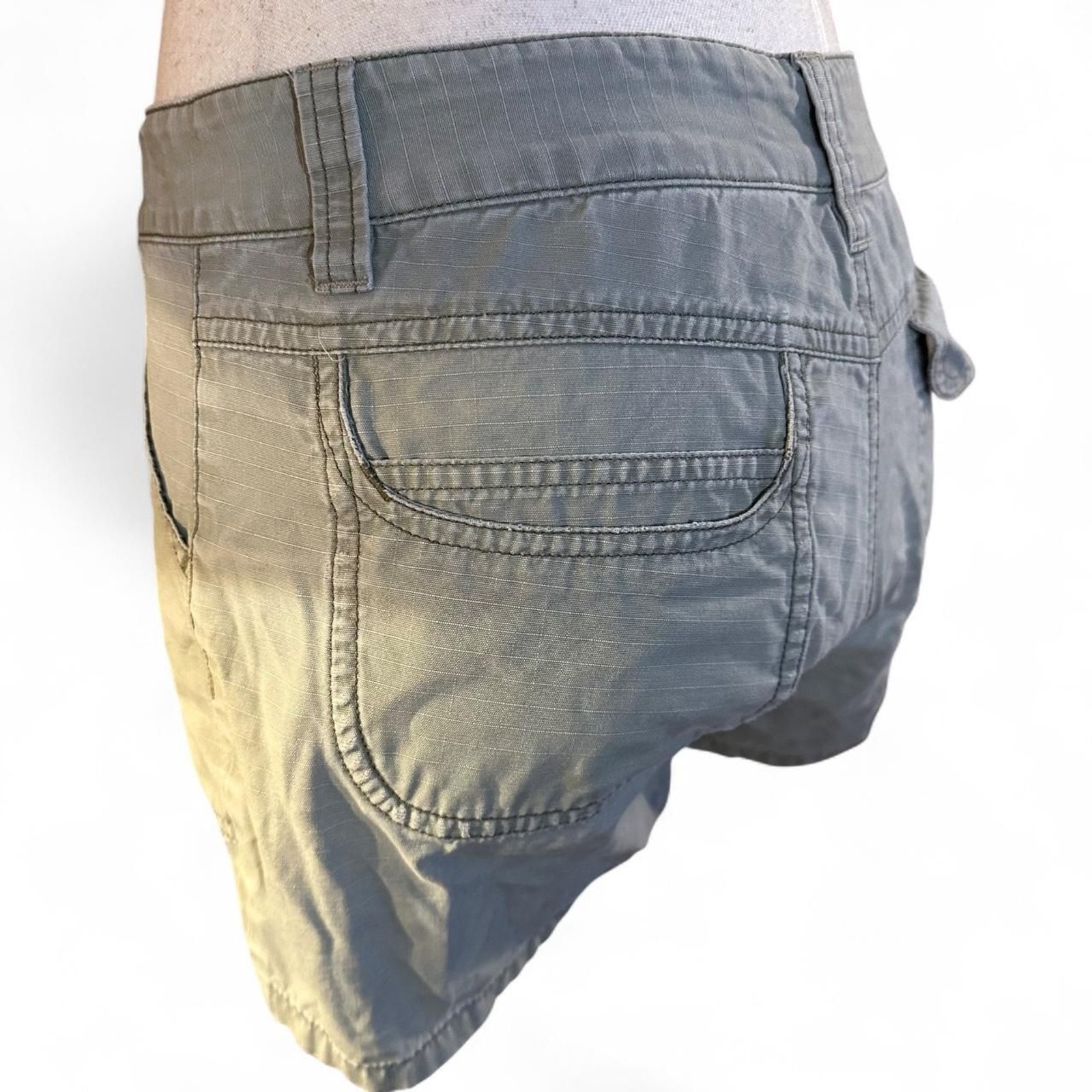 Y2K Army Green Union Bay Micro Utility Shorts