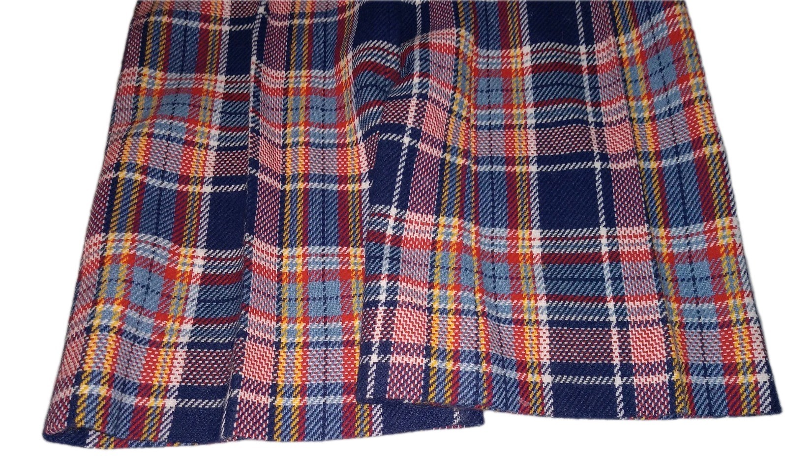 Vintage Bobbie Brooks Bell Bottom Flare Pants Plaid 6 XS 26 X 28.5 Retro Hippie