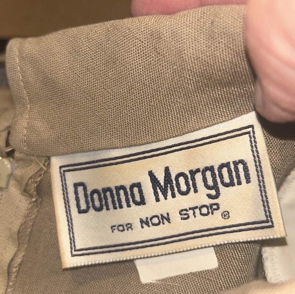 Vintage Donna Morgan For Non Stop Two Piece Sailor Inspired Dress 29.5” Waist