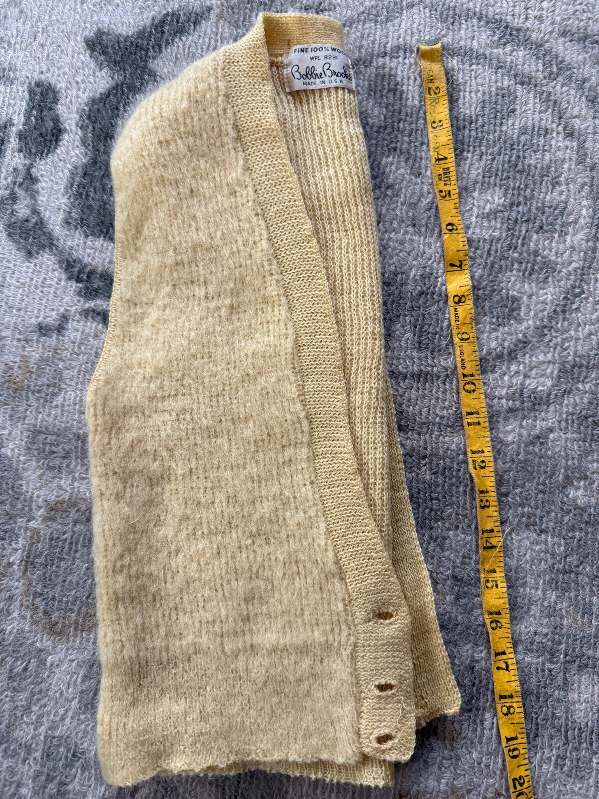 Vintage Bobbie Brooks 100% Fine Wool Sweater WPL 8231 Made in USA