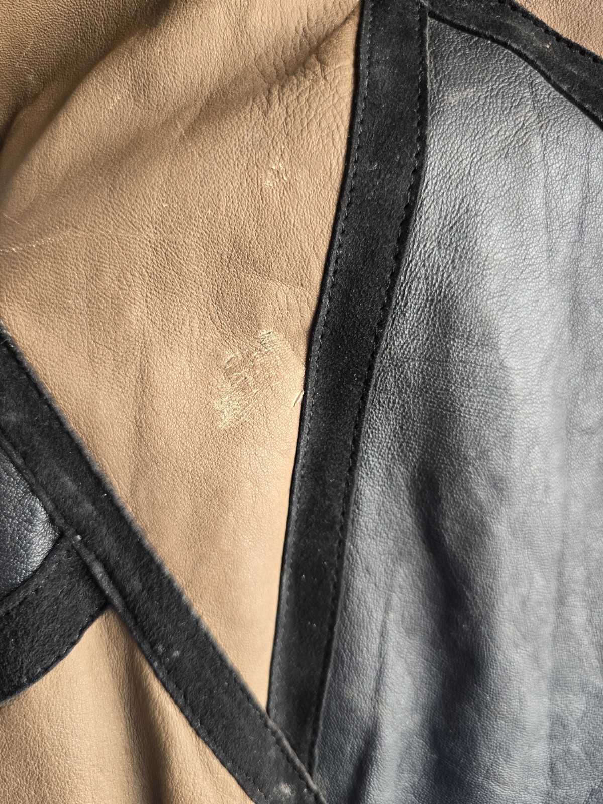 Rare Vintage Yves Saint Laurent Patchwork Leather Batwing Jacket 80s YSL Paris