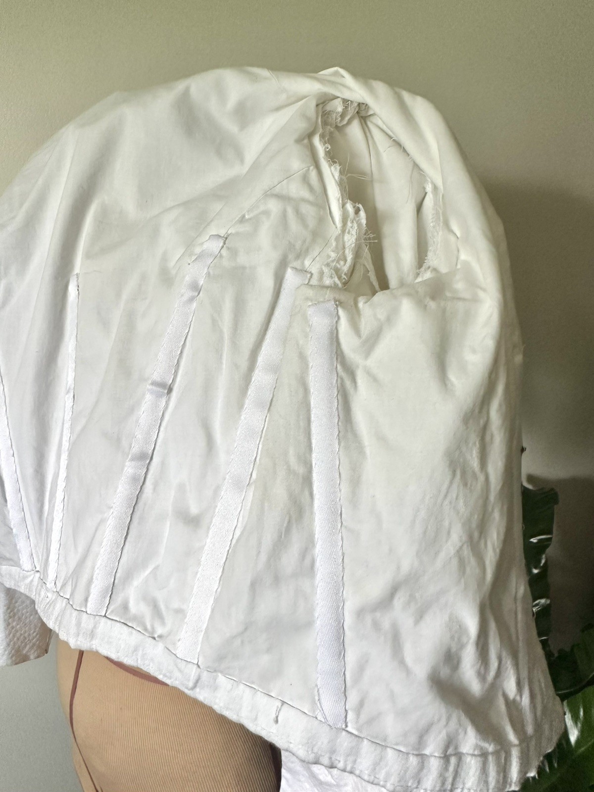 Mutton Sleeved White Victorian Top
