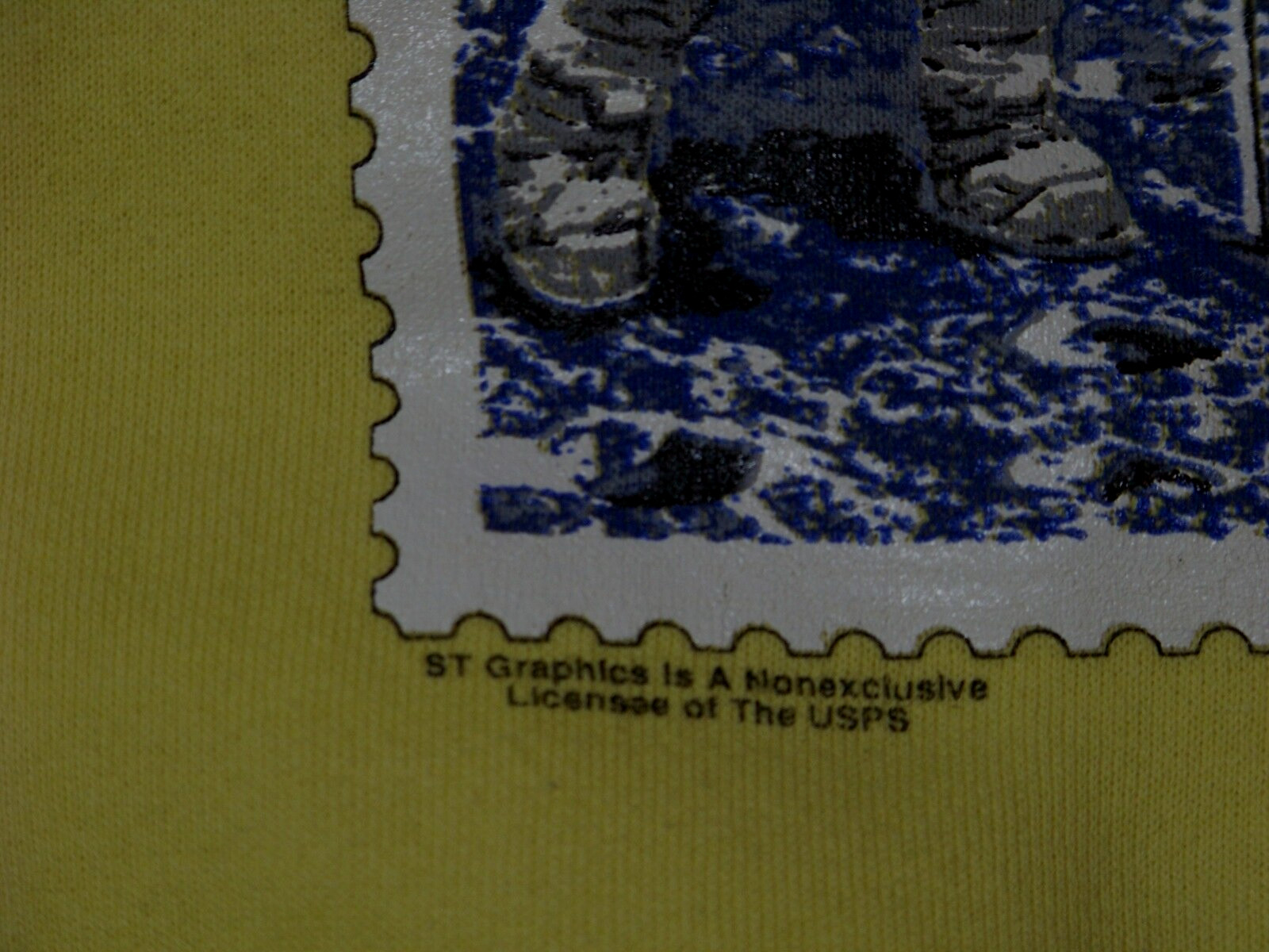 Vtg. U.S. Postal Service 1989 Sweatshirt – L – Priority Stamp « Man On The Moon »