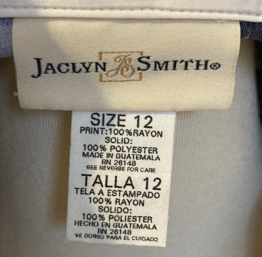 Vintage Cottagecore JACLYN SMITH Floral W/Attached Vest Shirt Skirt Set EUC